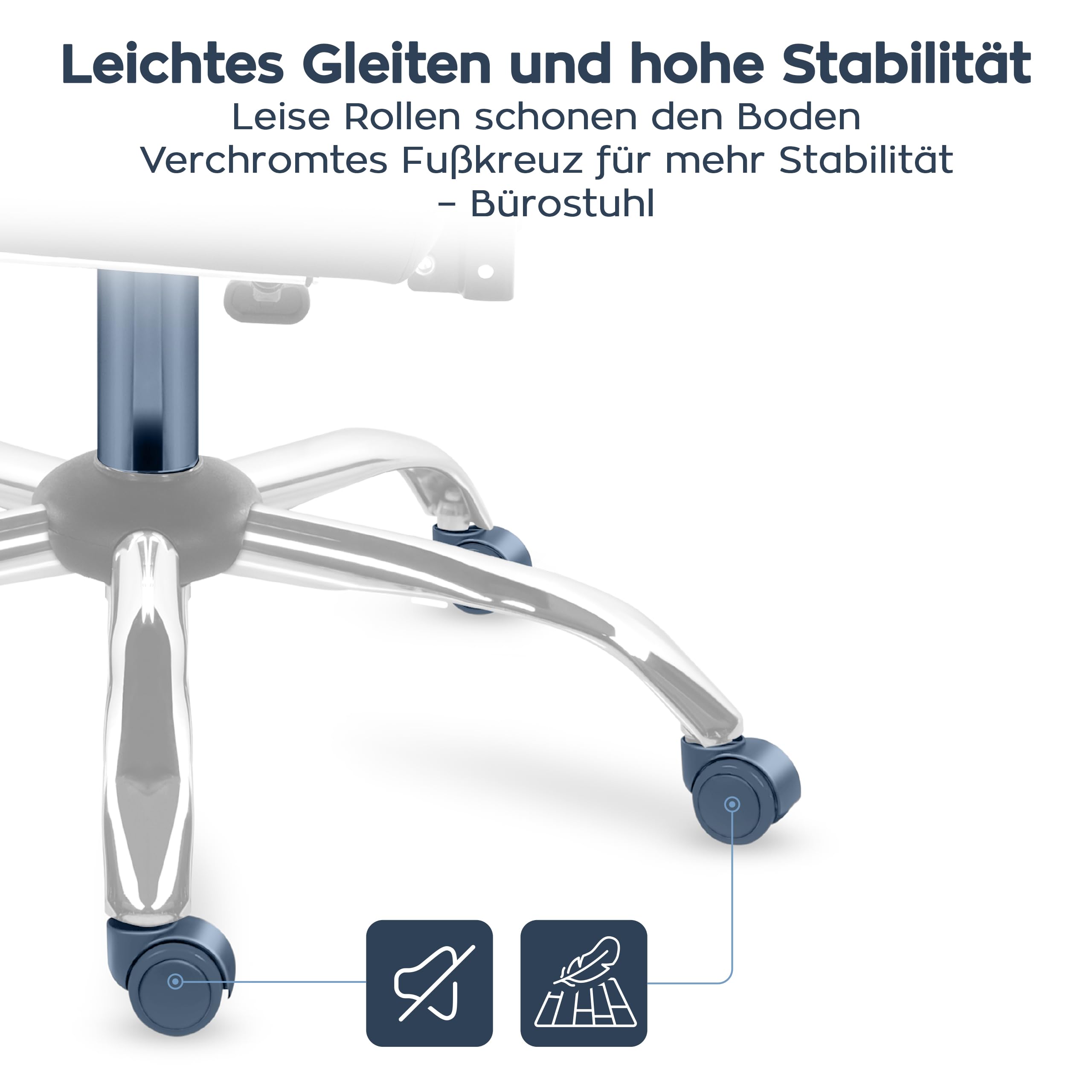 MARK ADLER Boss 6.0 Ergonomischer Chefsessel mit Massagefunktion, Bürostuhl | Massagesessel - 4 Punkt Vibrations - Fußstütze - Wärmefunktion - Drehbar - Kopfunterstützung - Kunstleder - Grau