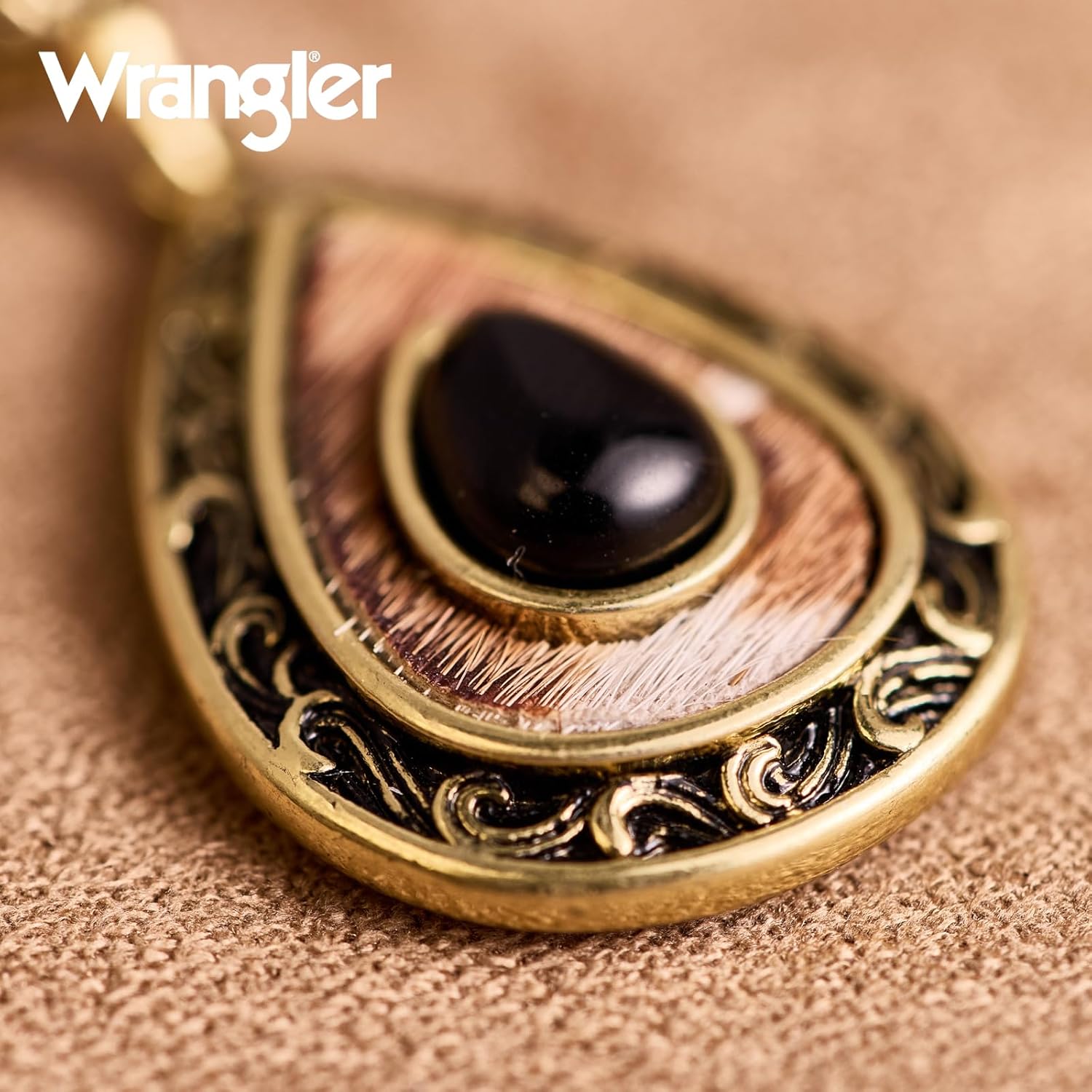 Wrangler Western TearDrop Dangle Earrings for Women Country Statement Genuine Horsehair Turquoise Vintage Cowgirl Cowboy Jewelry - Image 5