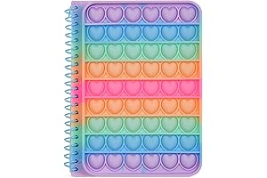 Silicone Heart Popit Journal - A Sensory Delight for Note-Taking