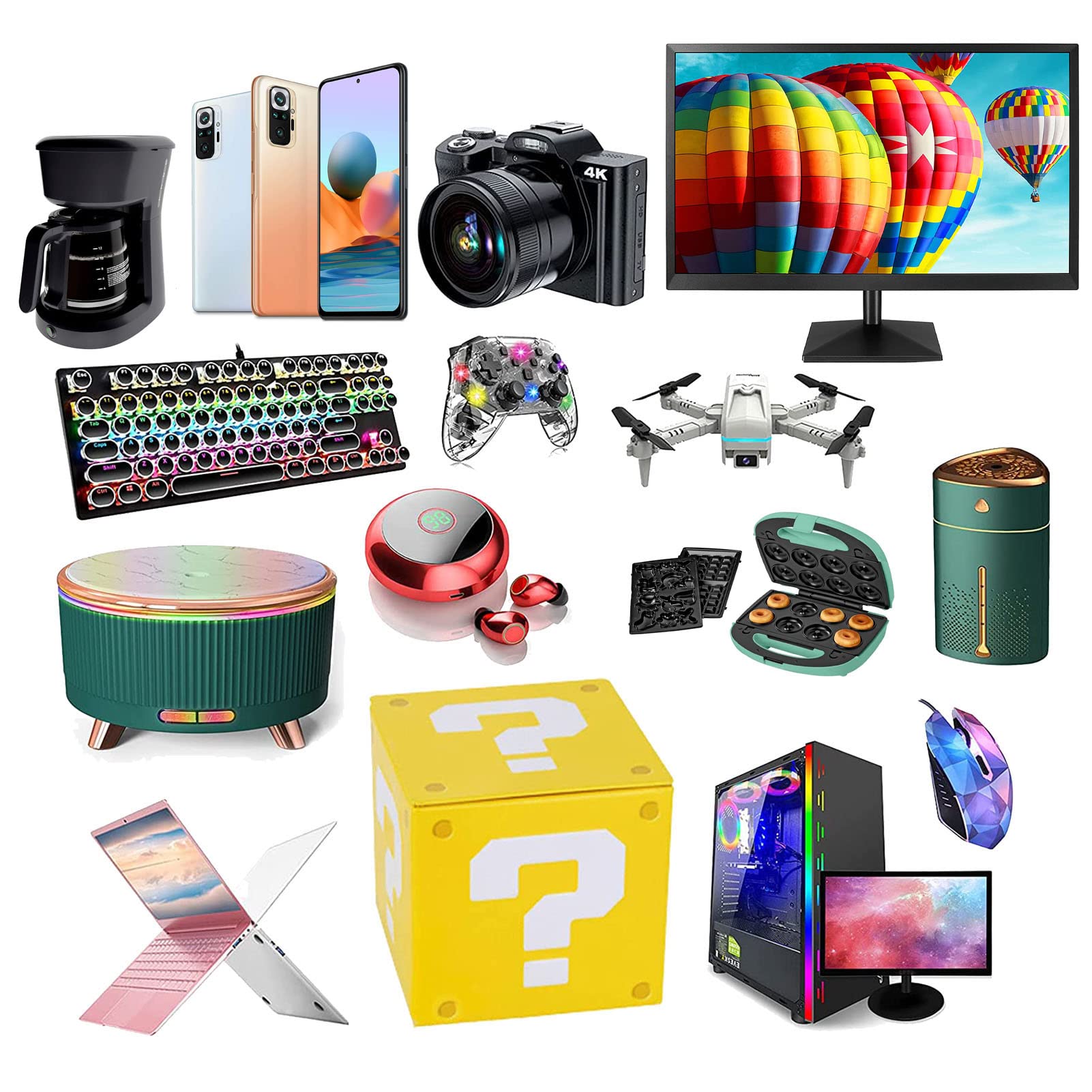 Mystery Box Electronic Surprise Boxes, Random Lucky Boxes, Mysterious Items Have a Chance To Open the Latest Product Great Value for Money A
