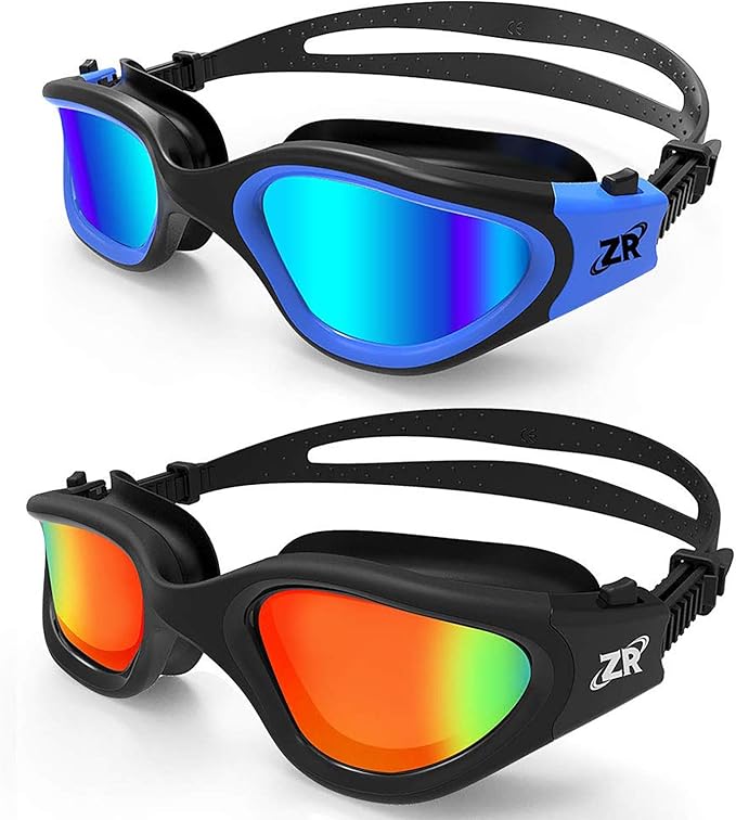 ZIONOR Swimming Goggles, 2 Packs G1 Polarized Swim Goggles UV