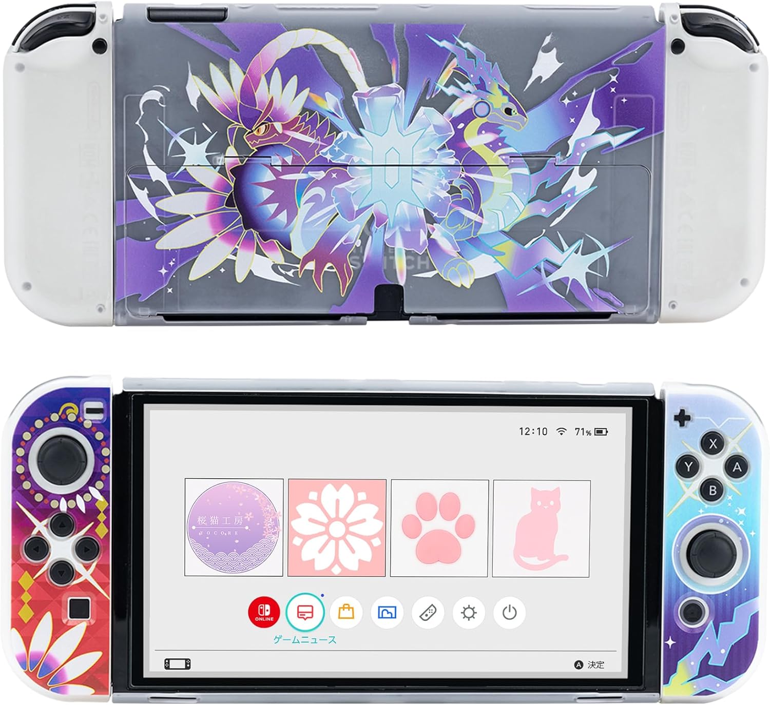 Amazon.co.jp YOCORE Nintendo Switch Oledカバー 有機ELモデル対応 カバー switch OLED