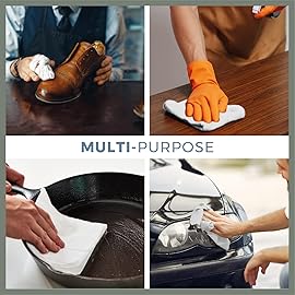 VALENGO New Lint Free Rags - 100% Cotton Cloth, Soft T-Shirt Rags, Lint Free Cloth for Staining Wood, Cast Iron, Dusting, Polishing, Painting and Cleaning - Reusable & Absorbent - 17x17 (Pack of 28)