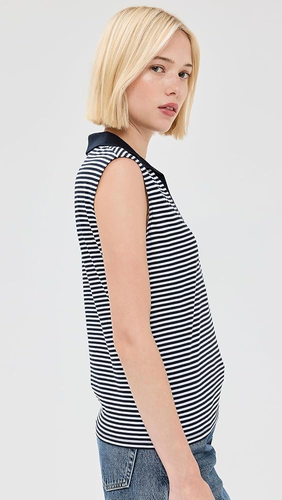 theory トップス　Stripe Tee ST Open Polo Theory St Open Polo | Shopbop