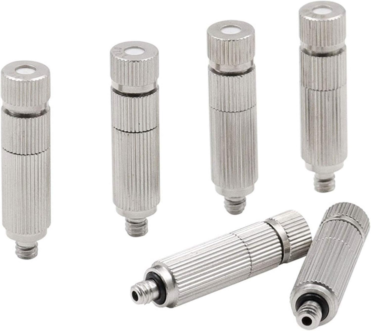Misting Nozzle Kit voor Koelsysteem 60 stuks Messing Mister Nozzles Hoge Druk 3/16 Threaded, Garden Water Mister, Fog Nozzles, Anti-drip Fogging Spray Head (Size : 03.mm