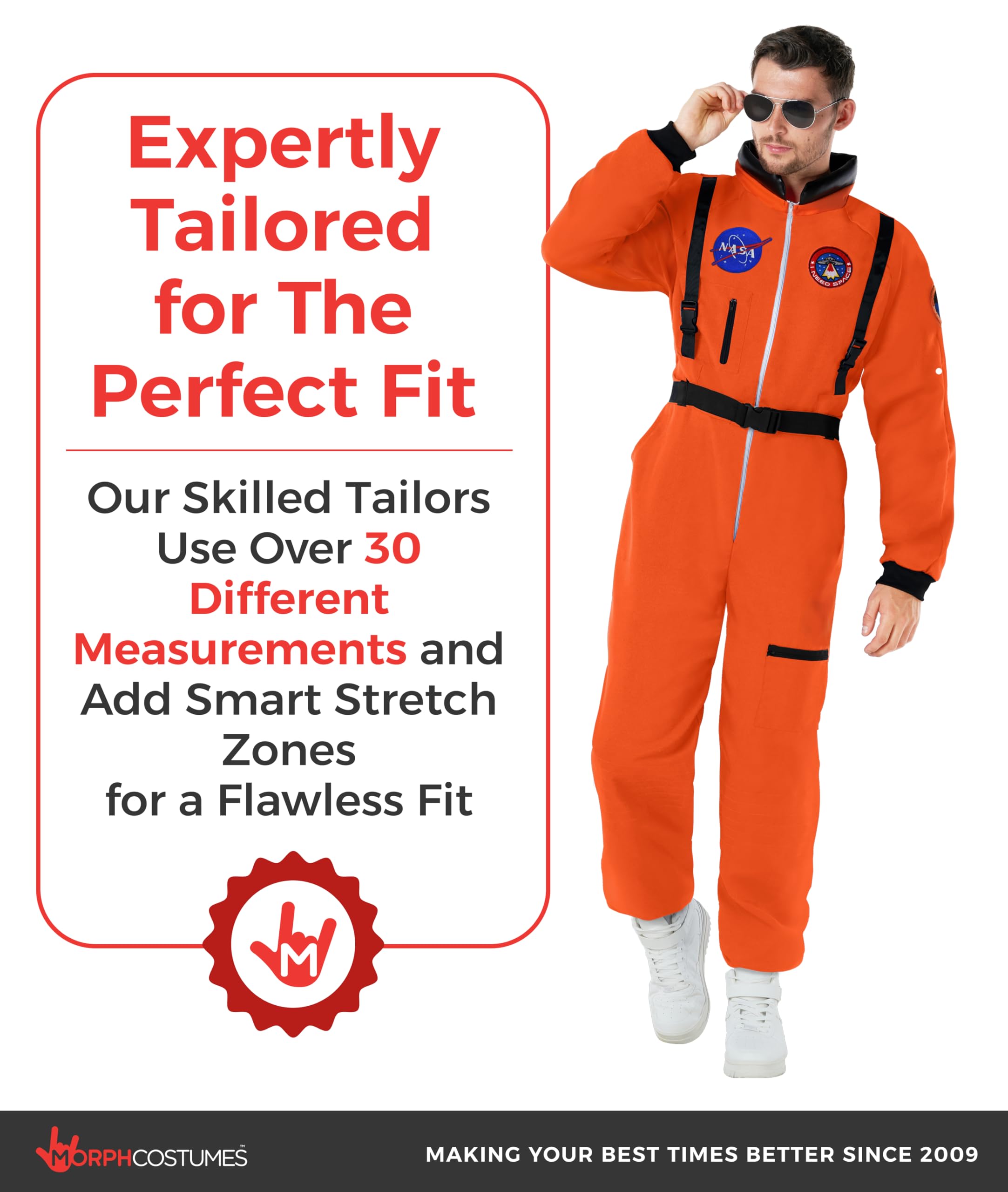 Morph Astronauten Kostüm Herren, Astronaut Kostüm Herren, Weltall Kostum, Faschingskostüme Männer, Karneval Kostüme