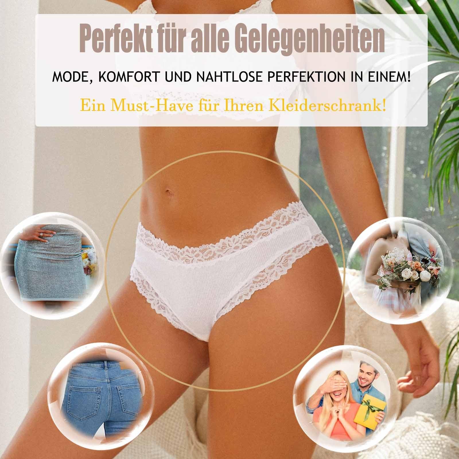 BeReady Mutande Brasiliana Donna Cotone Slip Donna Pizzo Set Mutandine Donna a Vita Bassa Intimo Donna Seducente Culotte Donna Cotone Underwear Pacco da 6