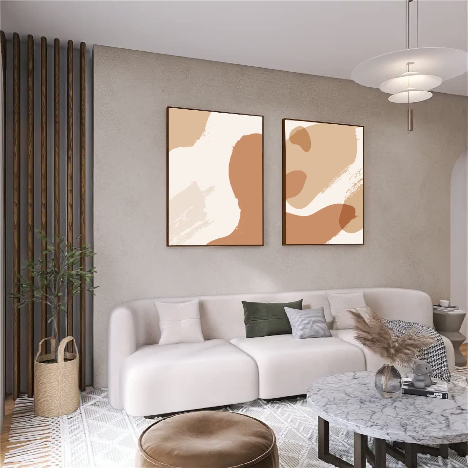 Beige Ligne Dessin Affiche Rint Abstrait Murale Tableaux Minimaliste Murale Art Géométrique Nordique Toile Tableau Peinture Moderne Salon Decoration 50x70cmx3 Sans Cadre