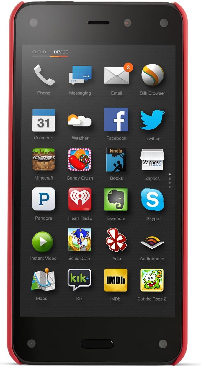 Amazon Polyurethane Case for Fire Phone, Red