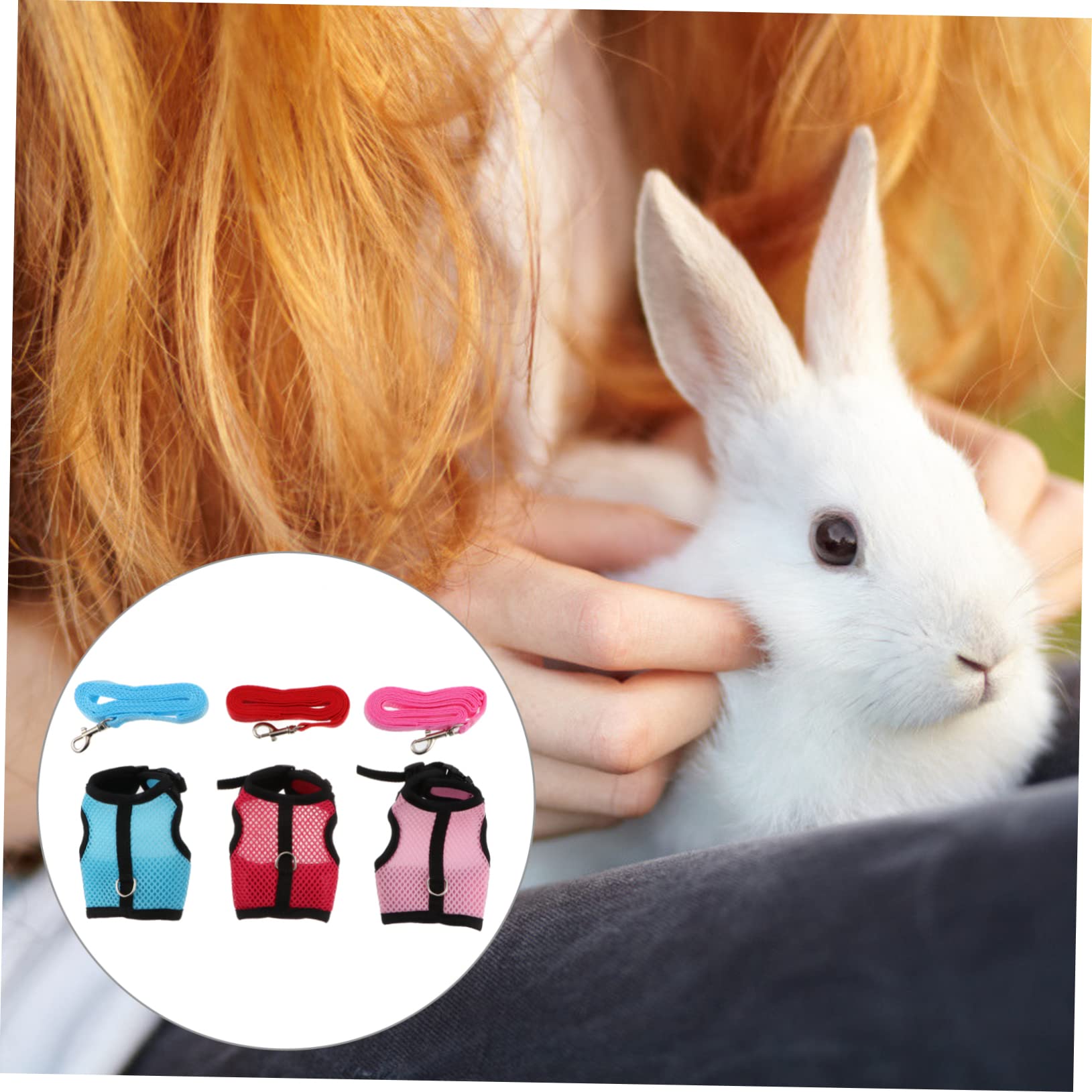 FOMIYES Set Di 2 Imbracature Per Animali Domestici Guinzaglio Per Furetti Porcellini Dindia E Criceti