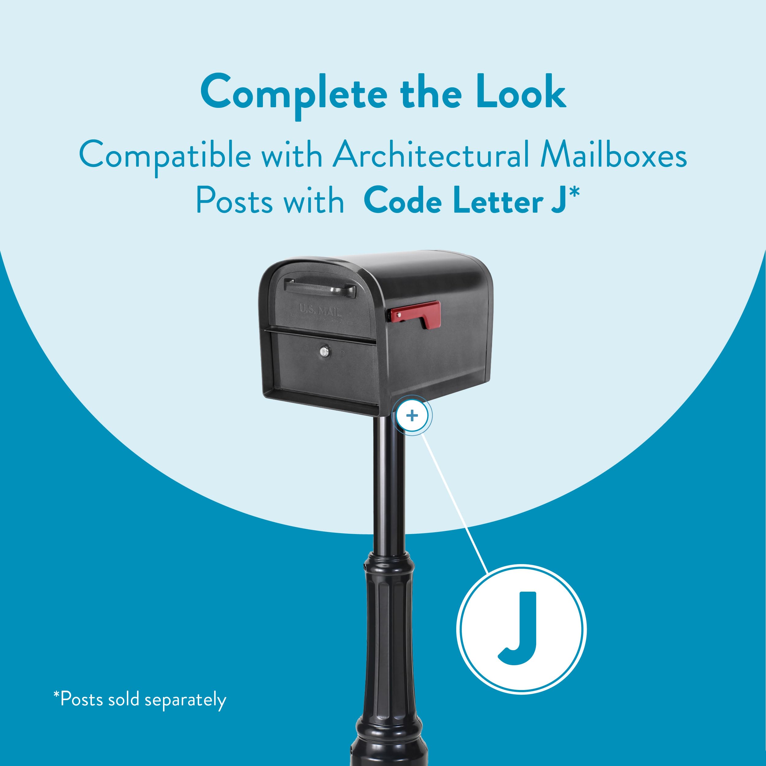 Architectural MAILBOXES 6300P-10 Locking Parcel Briefkasten, Zinnfarben, X-Large