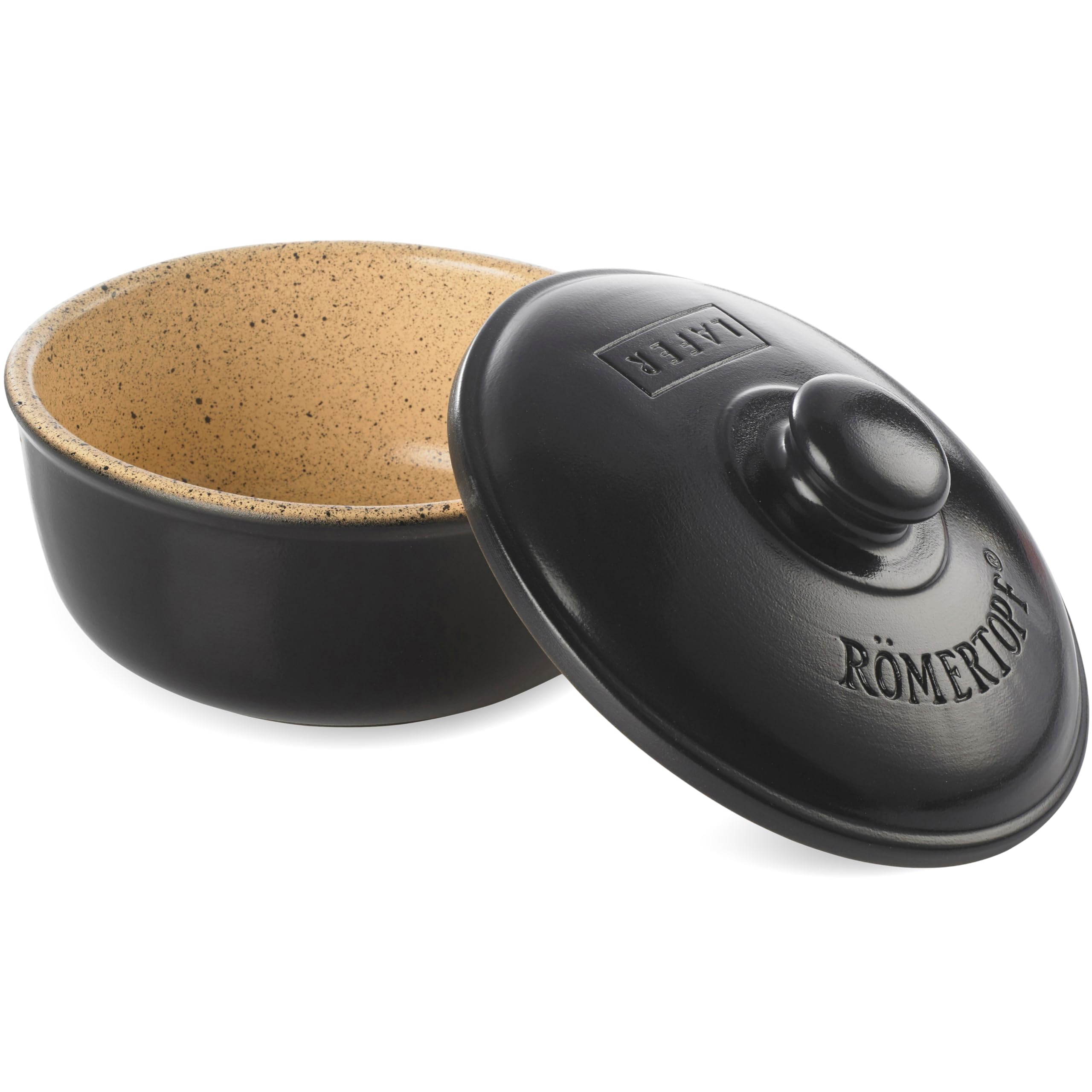 Römertopf BBQ Schmortopf 2 L Naturton Ø 23,2 cm für Grill und Ofen