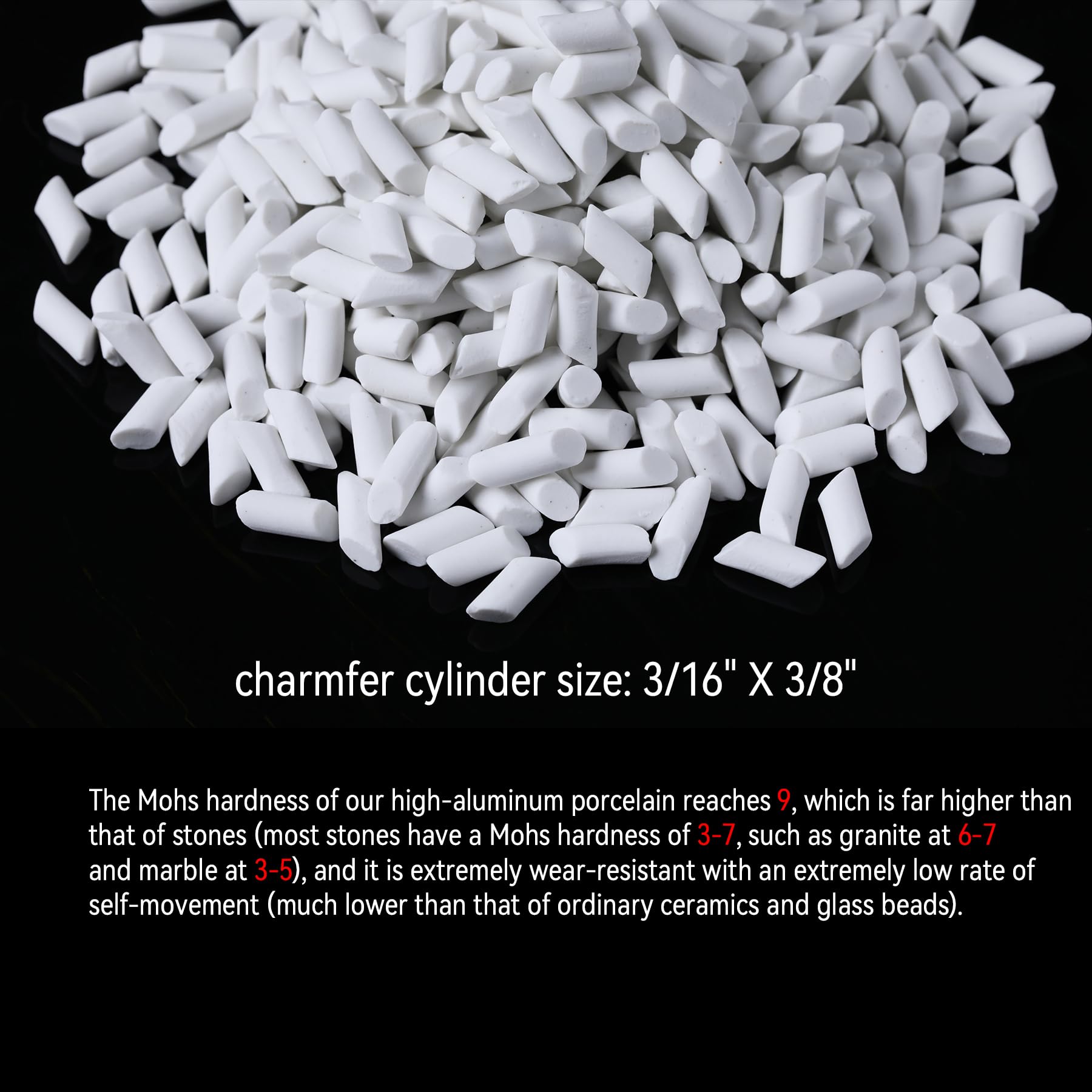 Rock Tumbling Ceramic Pellets - 2 lb -5