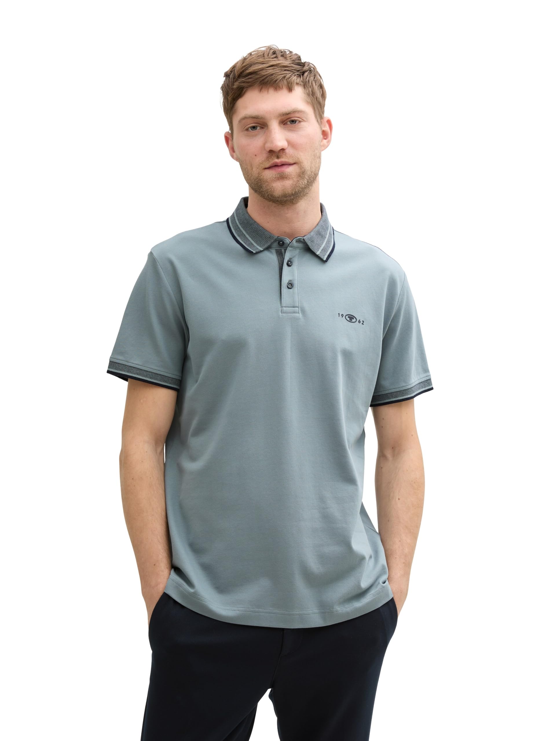 Tom Tailor Herren Piqué Poloshirt mit Stretch