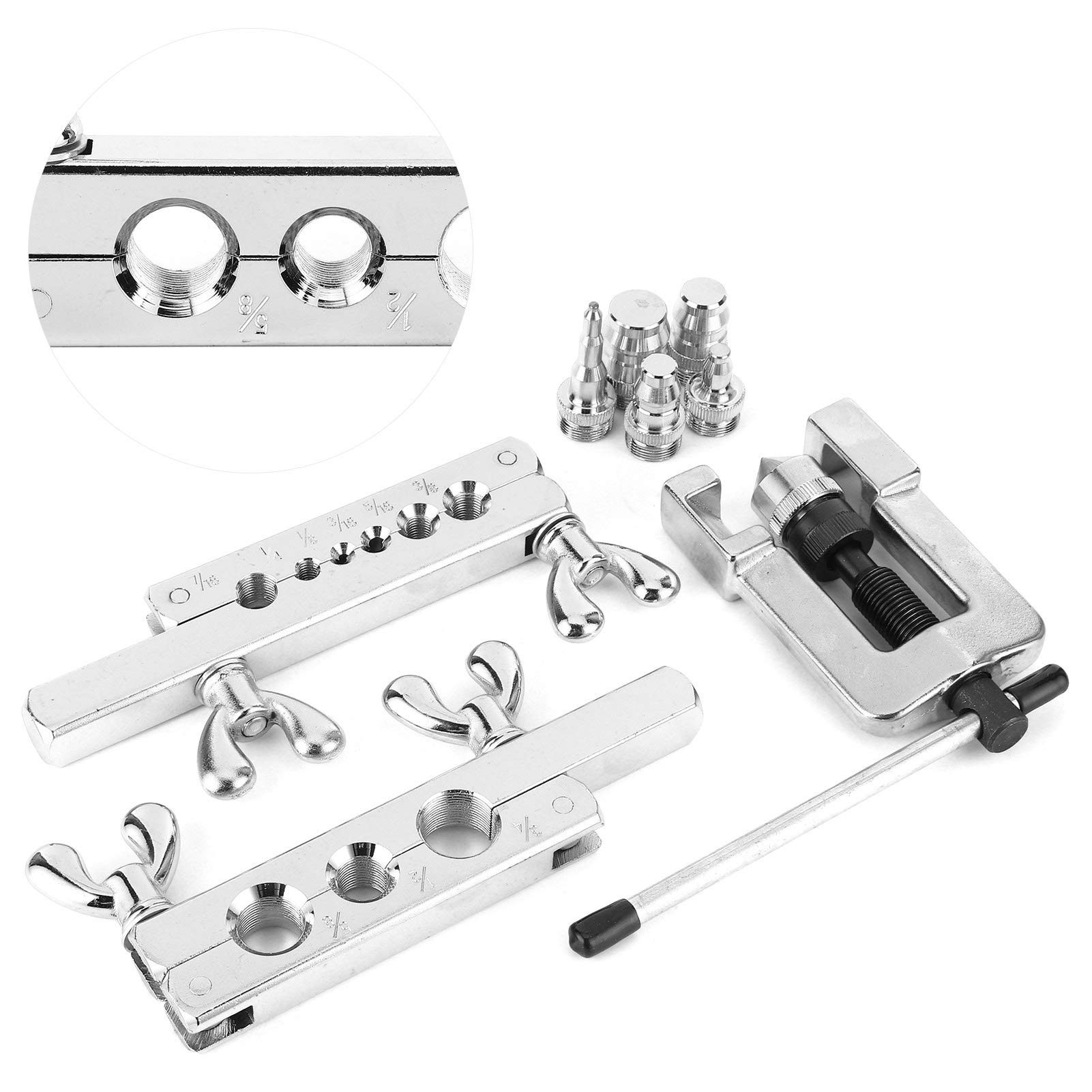 Herramienta De Abocardado De Tubos Kit De Herramientas De Abocardado De HVAC Expansor De Tubos De Cobre Sistema Métrico Expansión De Tubos De Cobre Ergonómico