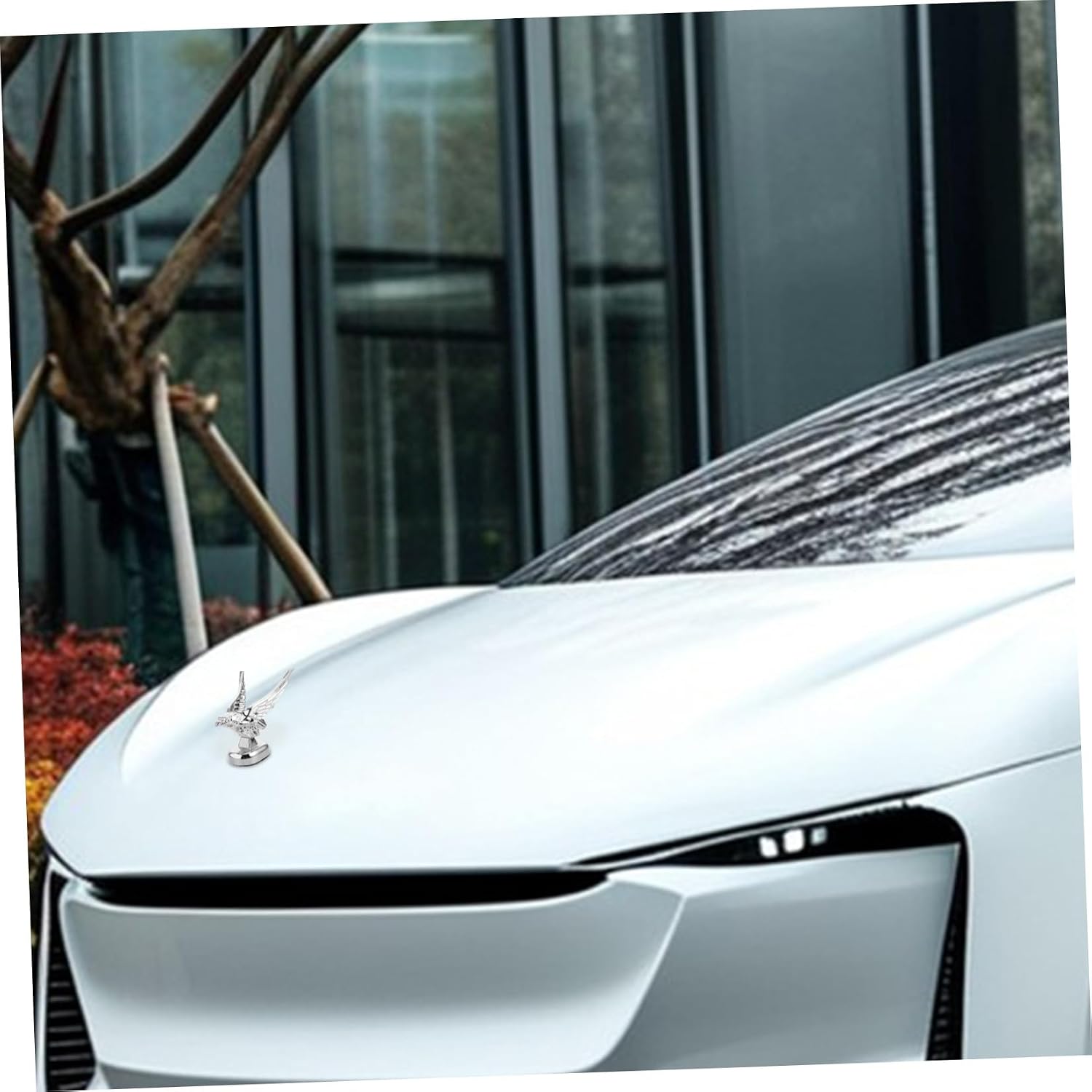 Gatuida Car Hood Decoration Logo Plastic Car Ornament Multi-use Vehicle Hood Ornament