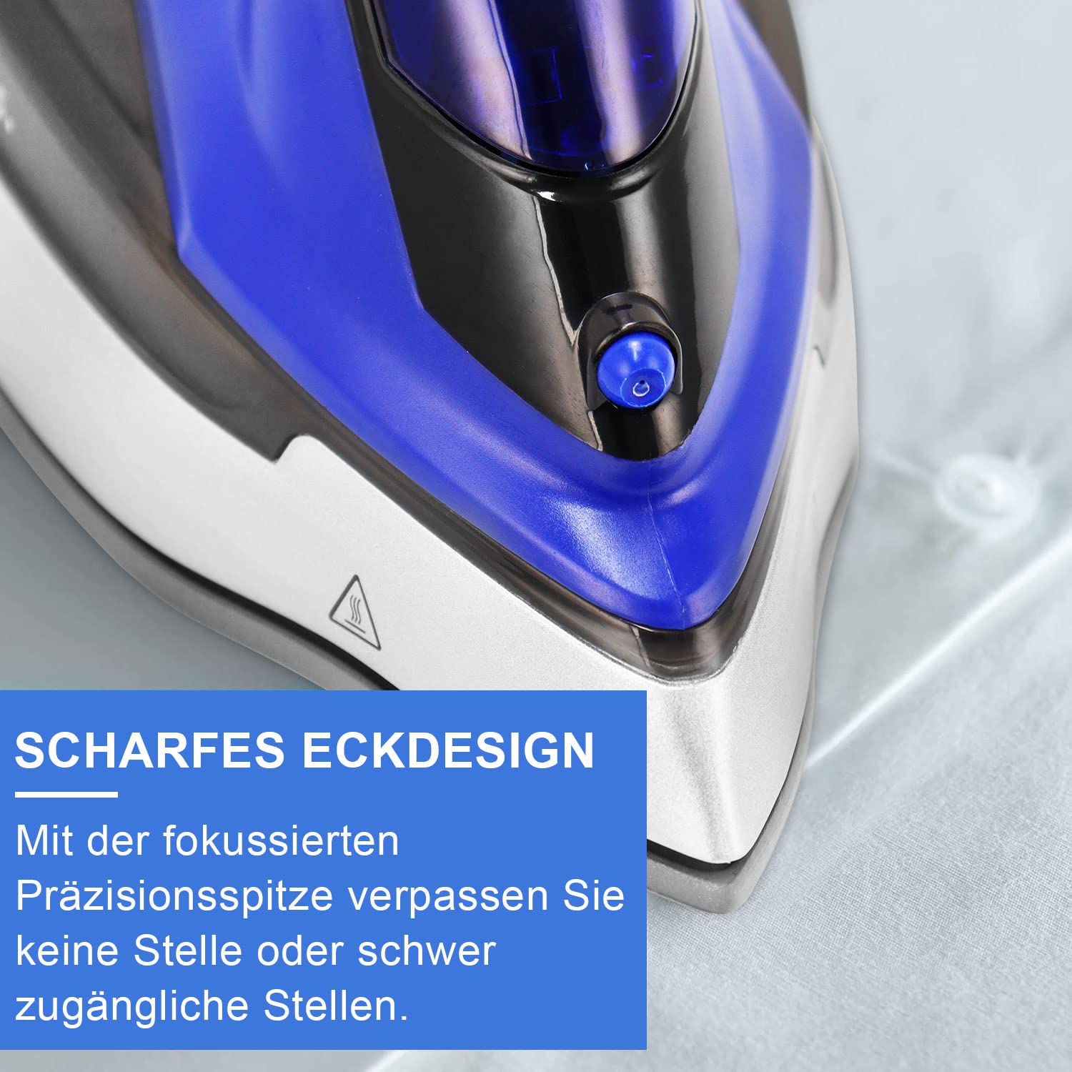 SUPERLEX Steam Iron, Wireless, 2600 W, Vertical Wireless Steam Iron