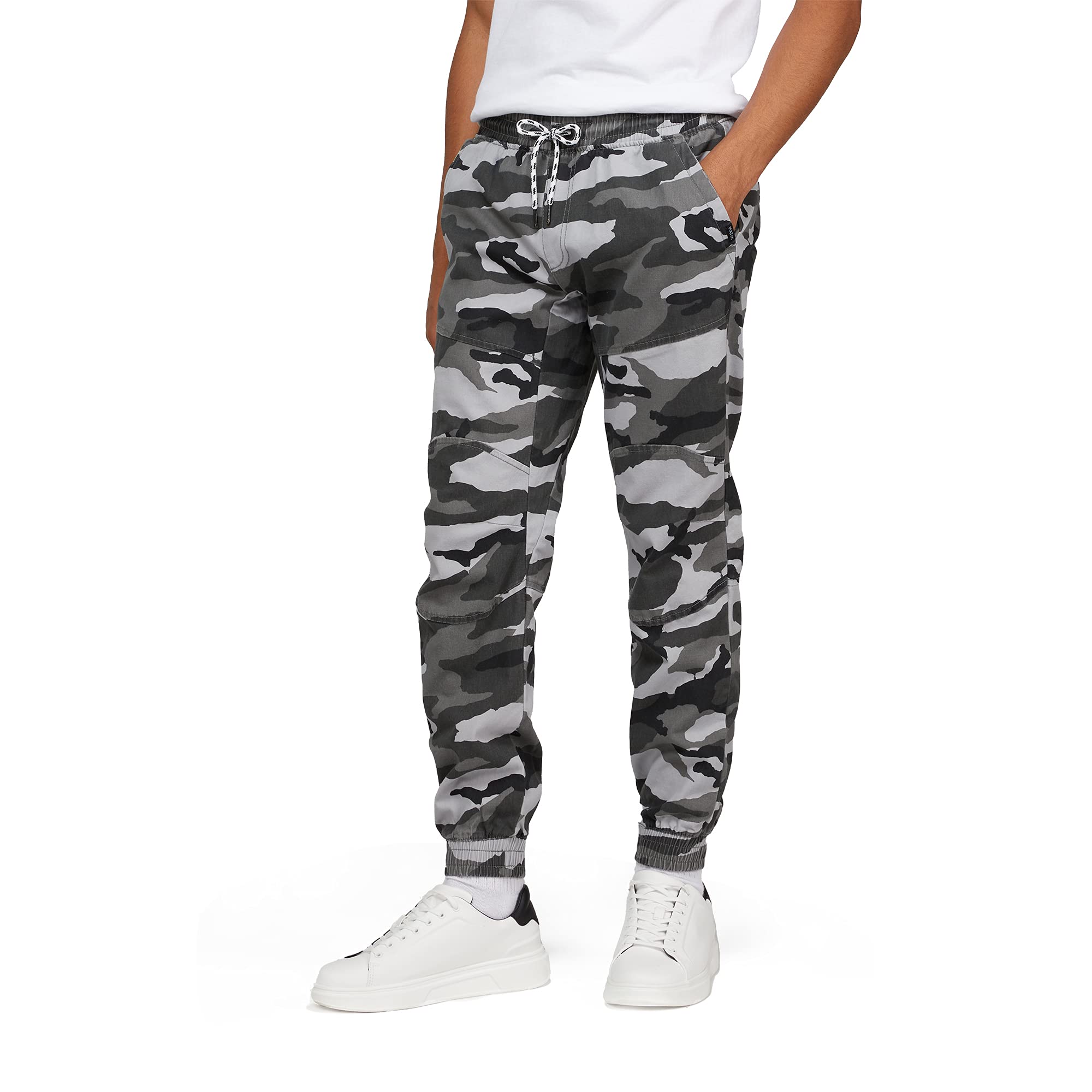 MatixMen's Active Basic Fleece Cargo Jogger Pants