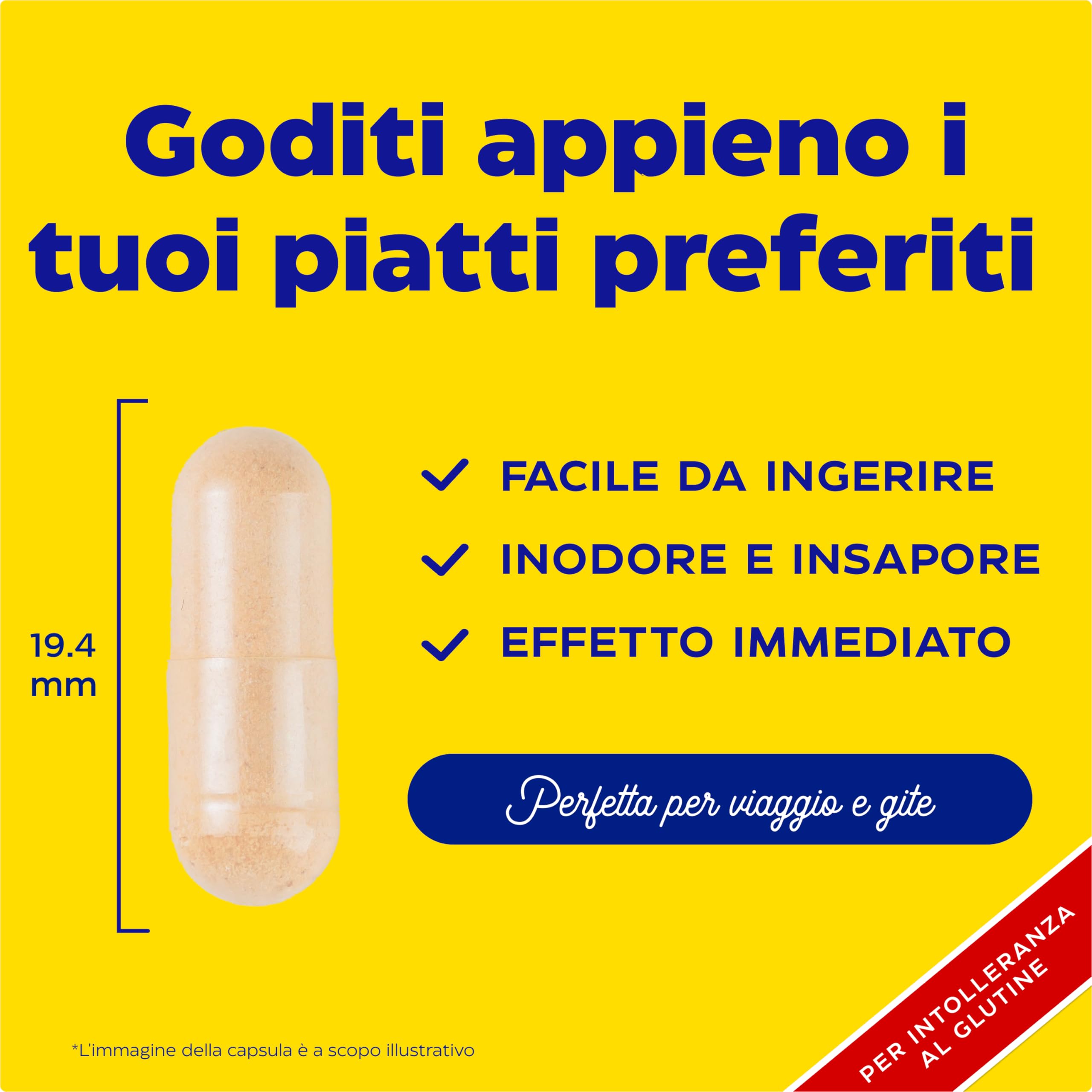 Enzymedica, Glutenease, Integratore Alimentare a Base di Enzimi Indicato contro Intolleranza a Glutine e Caseina, Riduce Gonfiore e Irregolarità, Gluten Free, Senza Lattosio, Vegano, 60 Capsulas
