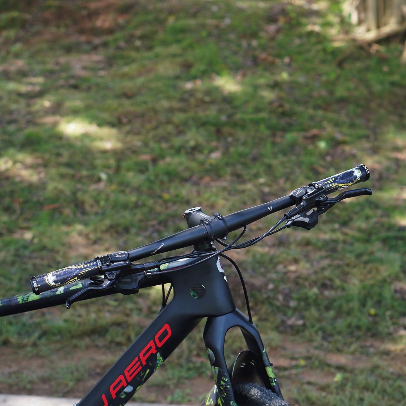 Chooee Manopole in silicone per mountain bike, impugnature per mountain bike, doppia serratura sul manubrio della bicicletta