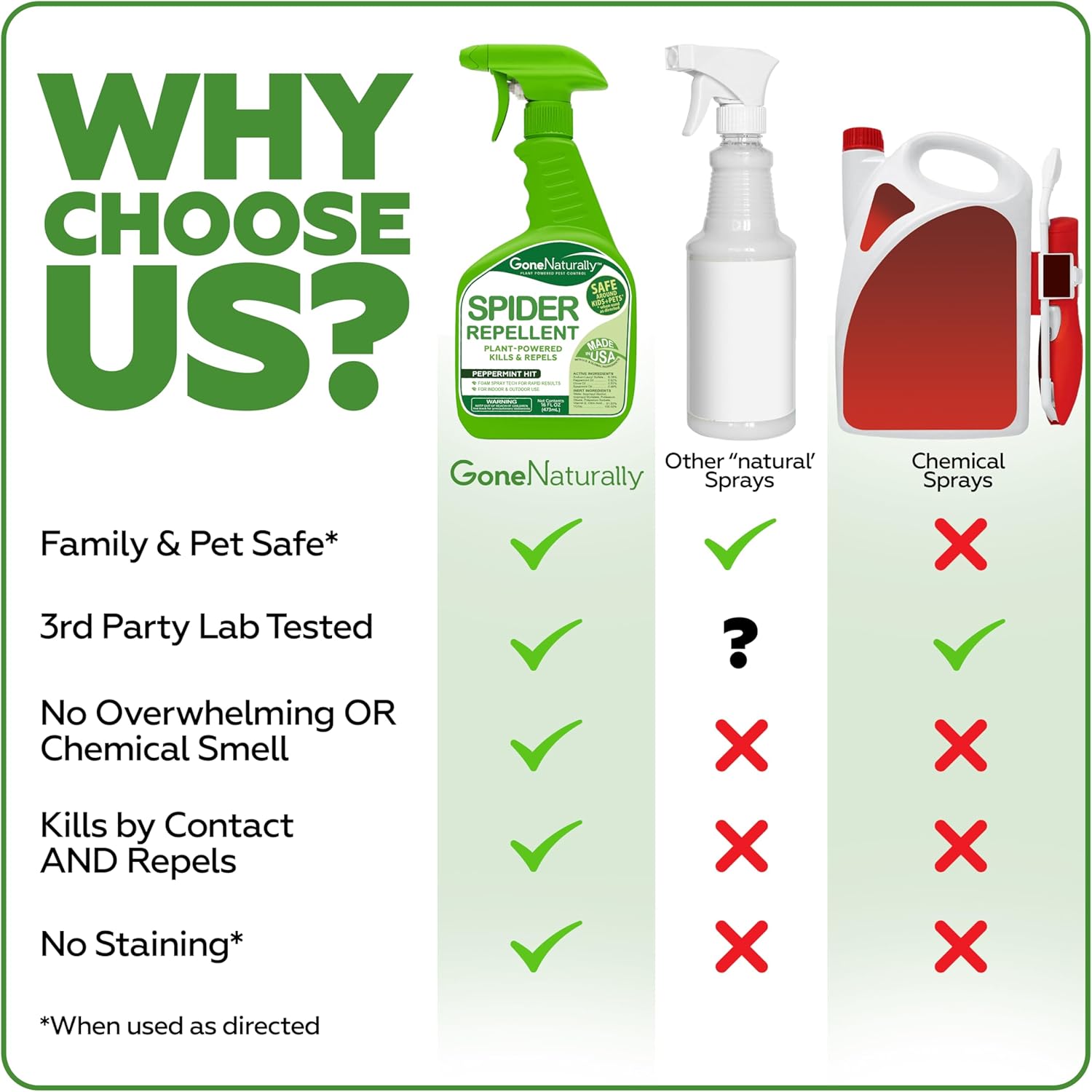 Spider Repellent – Natural Peppermint Oil Spider Spray for Indoor & Outdoor Use – Spider Killer & Repellent for Home – Safe for Kids & Pets Pest Control Solution (16oz) - Image 3