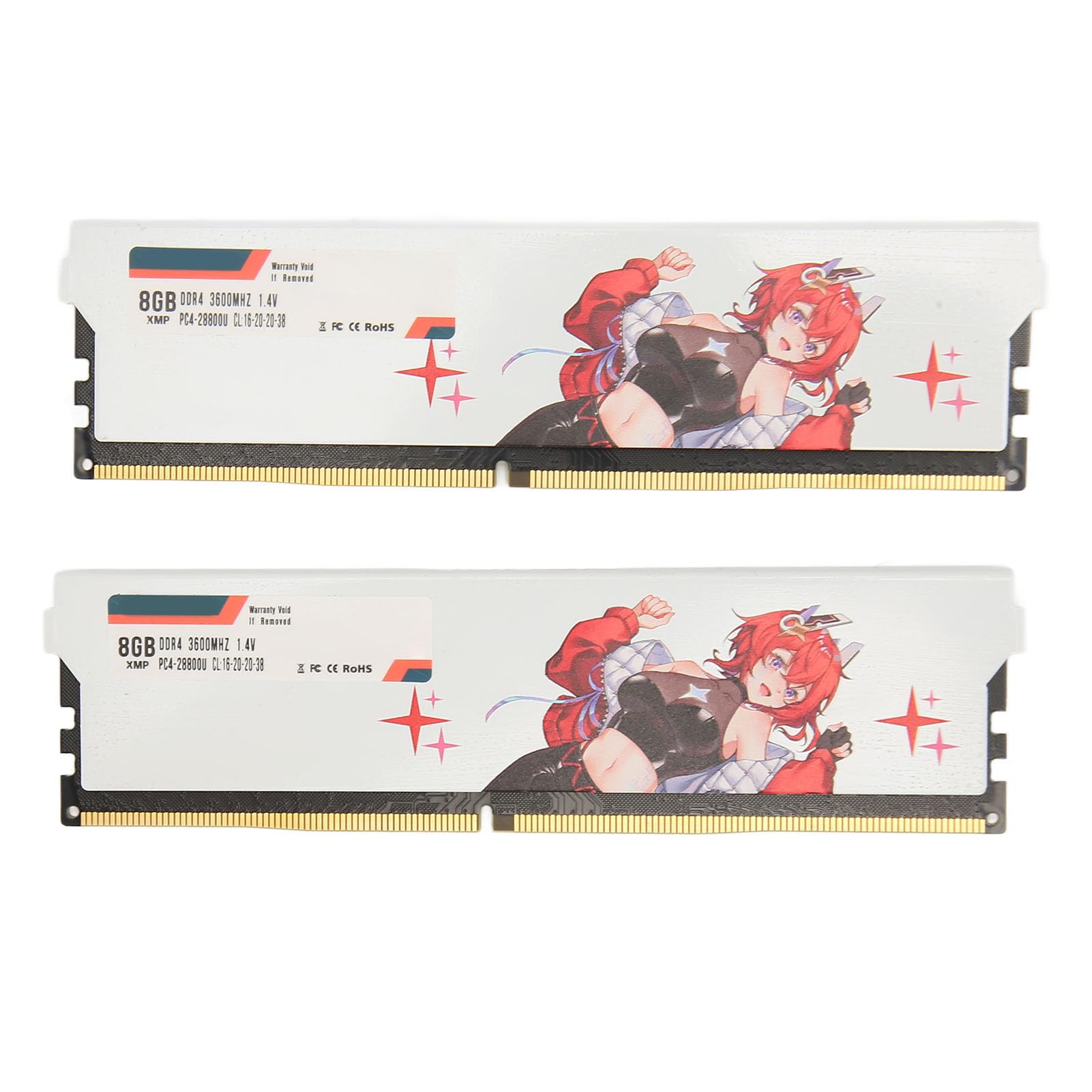 Cuifati Moduł Pamięci Stacjonarnej DDR4 3600 MHz, pamięć RAM do Gier z obsługą XMP2.0, Bardzo Niskie Taktowanie CL16, Aluminiowy Radiator do Komputera Gier (16 GB (2x8 GB))