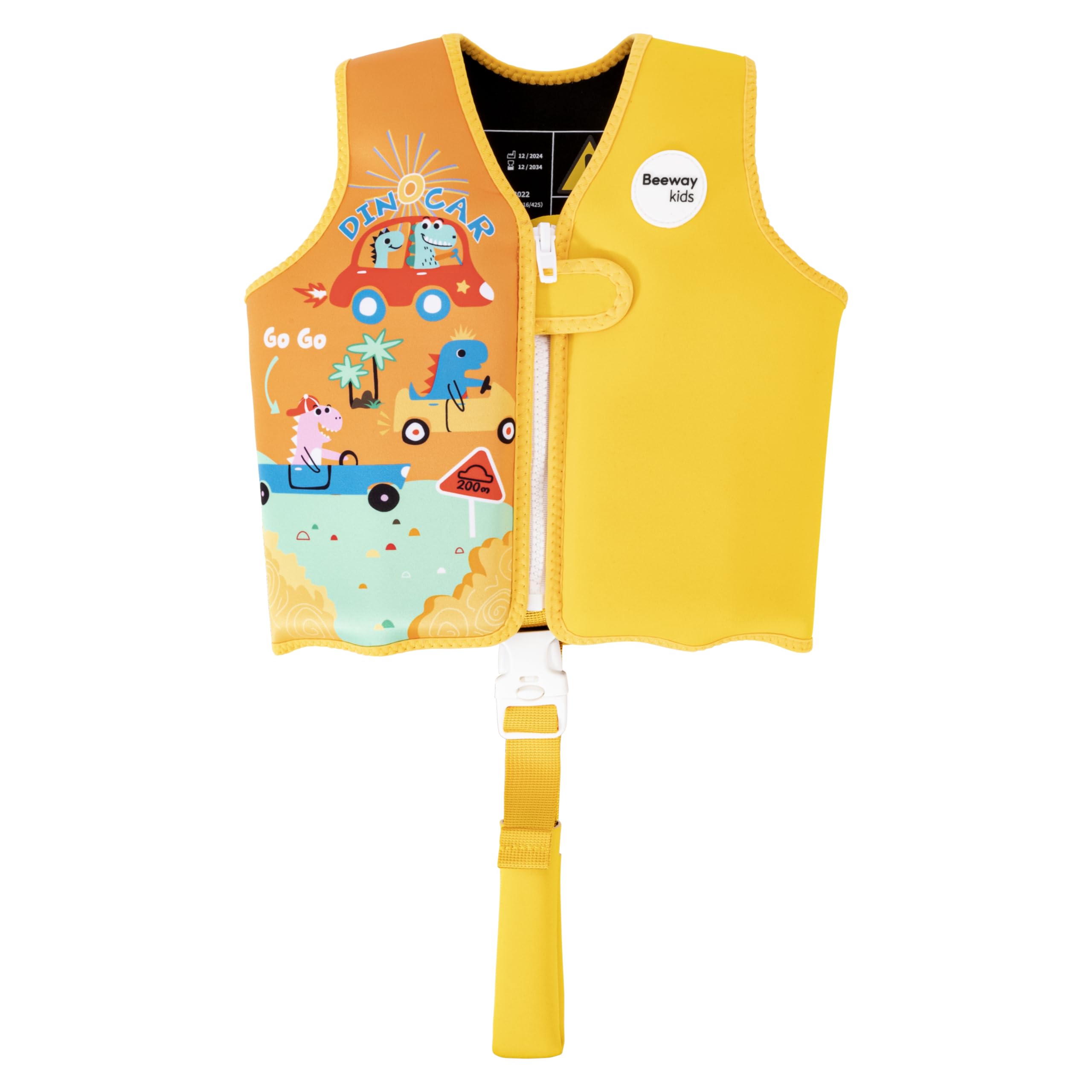 BEEWAY Swim Vest - Swim Jacket for Kids (Up to 3yrs) / Buoyancy Aid for Swimming with Removeable Floats and Safety Strap & Buckle โ image 1