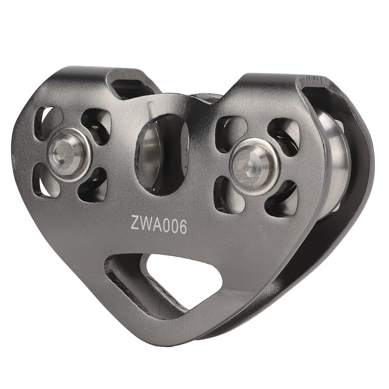 Tandem Dual Cable Trolley, ZJchao Zipline Swivel Pulley Rock Climbing Aluminum with Dual Trolley for Mountaineering