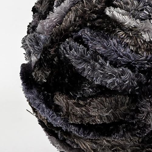 Miniatura 2 de Crafted By Catherine Luxe Velvet Multi - Ovillo de lana multicolor, paquete de 2 (98 yardas cada madeja), gris multicolor, calibre 6, súper