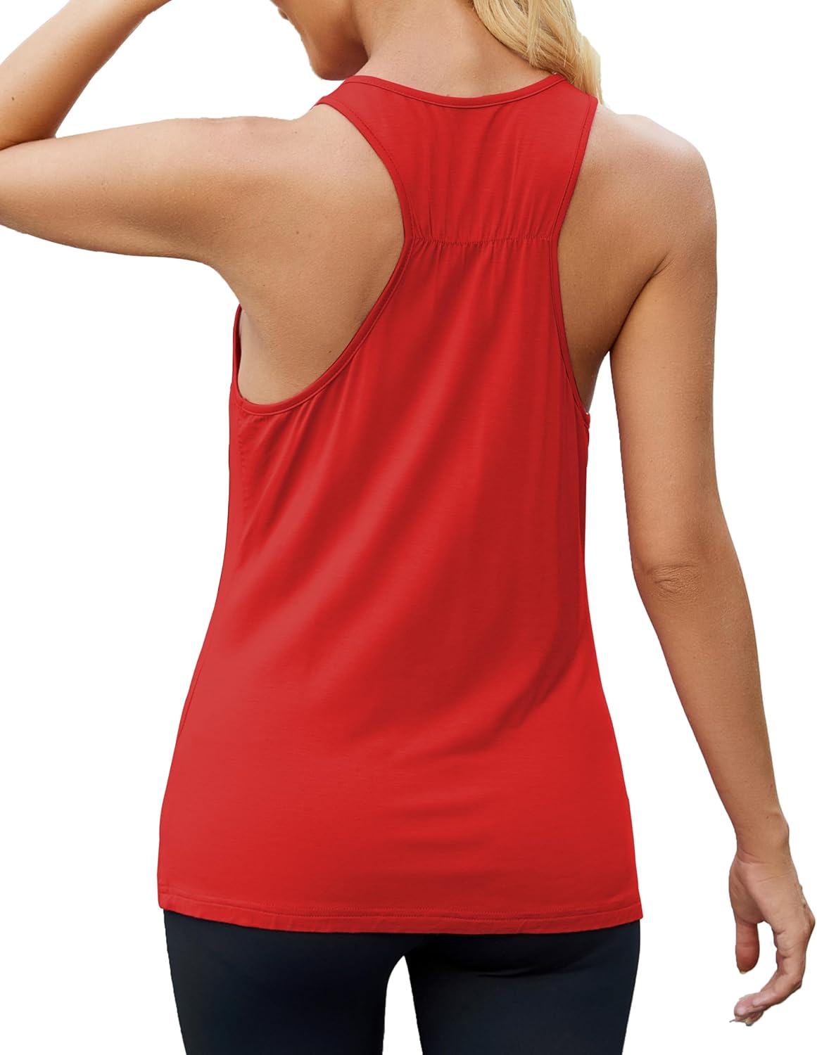 Mippo Workout Tops for Women Sleeveless Athletic Running Yoga Tank Tops Racerback Breathable Gym Sports Exercise Shirts