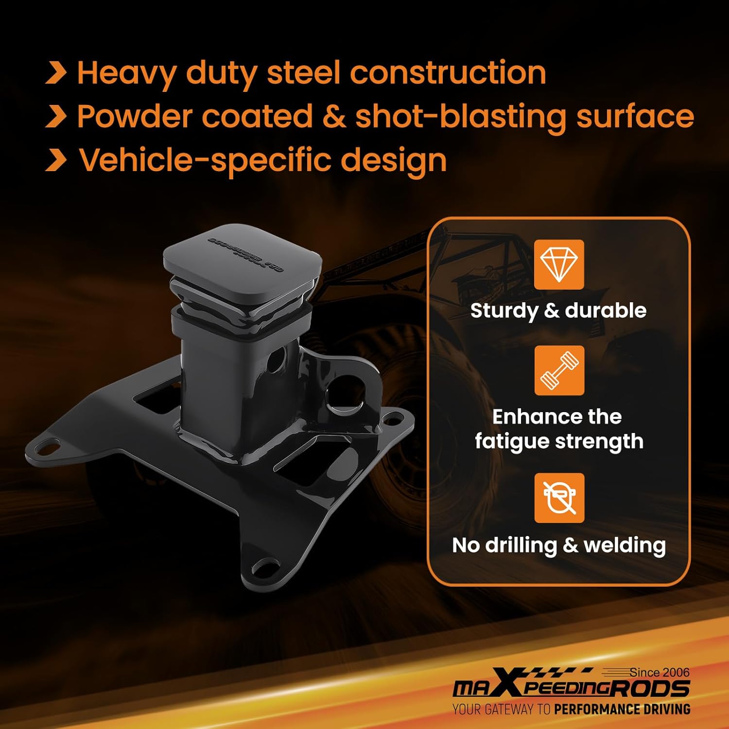 maXpeedingrods Rear Trailer Hitch, 2 Inch Receiver, for Honda Talon 1000R/1000X 2019-2023, Tow Hitch Kit for 2020-2023 Honda Talon 1000-4 (All)