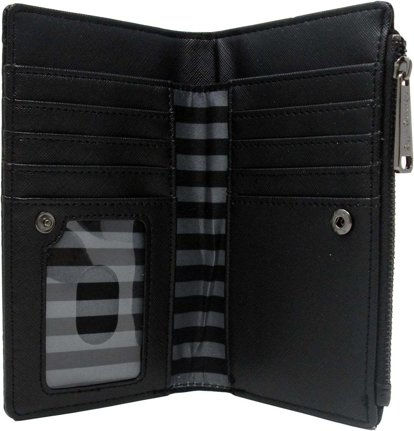 Loungefly x Harry Potter Hogwarts Houses Crests Bifold Wallet (Black Multi, One Size) - Image 2