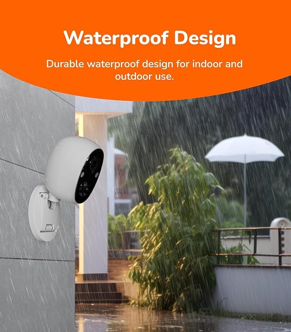 SensForge 2.5K Indoor Outdoor Battery Camera Lite, Dual-Band WiFi, Smart AI Human & Pet Detection, microSD Card Compatible, Spotlight Color Night Vision, Magnetic Mount, Optional AI + Storage Upgrade by SensForge - Used condition - Image 3