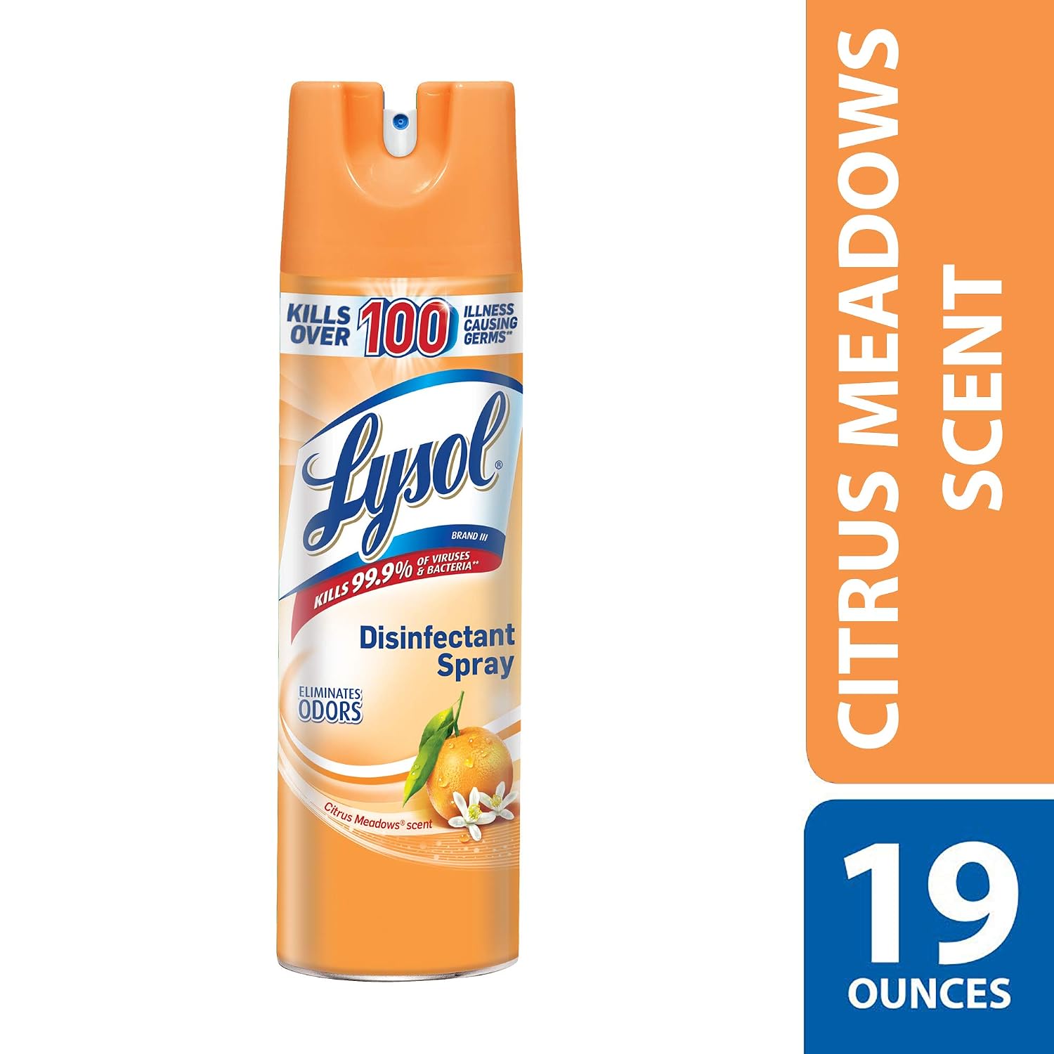 Lysol Disinfectant Spray, Citrus Meadows, 76oz (4X19oz)