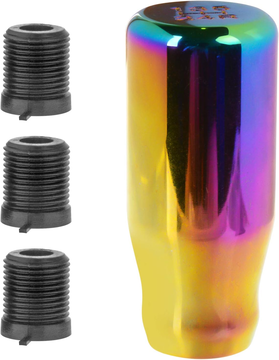 5 Speed Gearbox Shift Knob Aluminum Weighted Neo-Chrome Shifter
