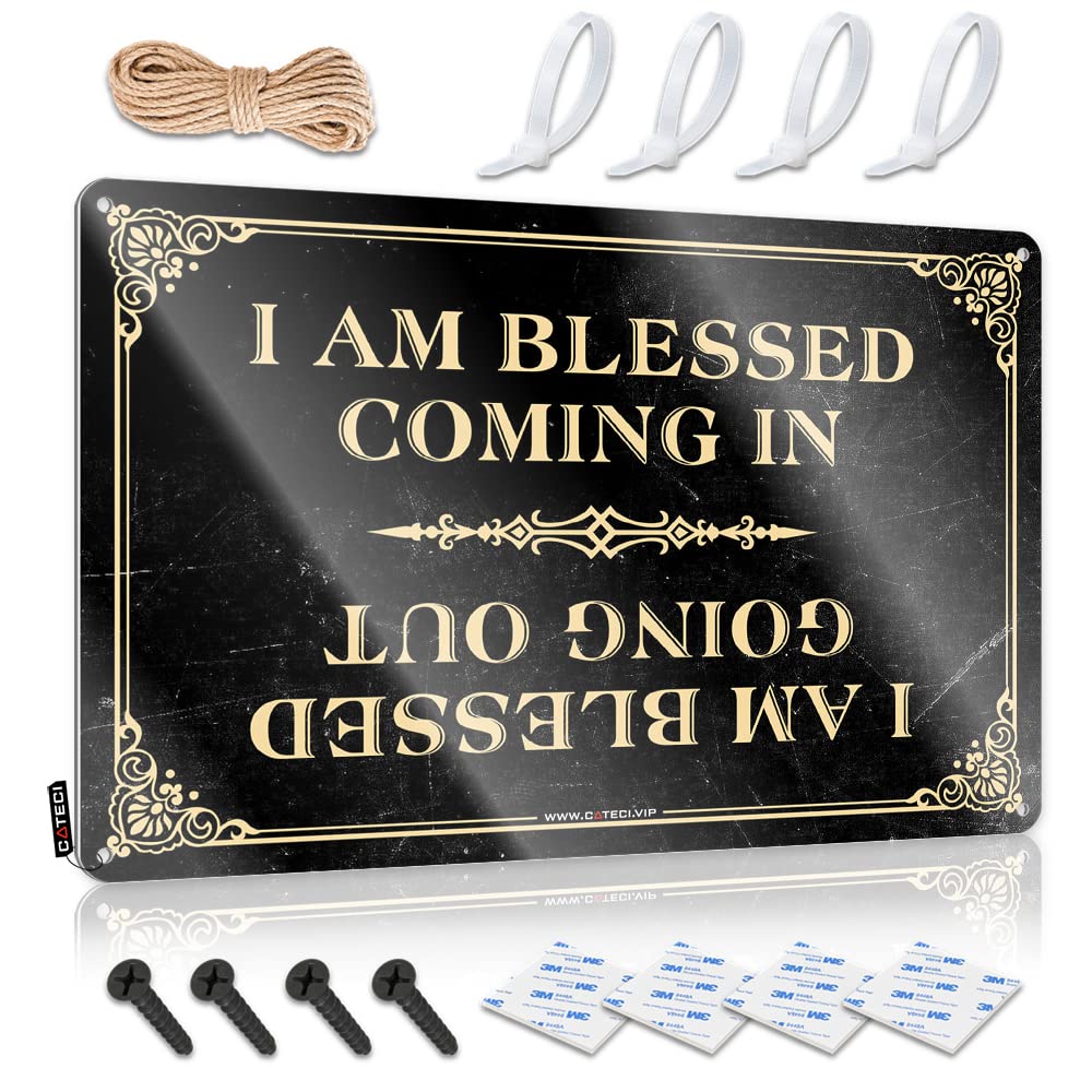 Decoration Cute Print Gift For Gamer I Am Blessed Coming In And Going Out - Vintage Wall Decor For Terrace(30X40CM)
