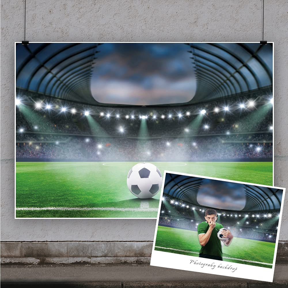 Yeele Fußballfeld-Fotohintergrund – 3 X 2,5 M Stadion-Motiv Aus Vinyl, Ideal Für Fotoshootings, Sportpartys & Babyfotos – Auch Individuelle Größen Möglich