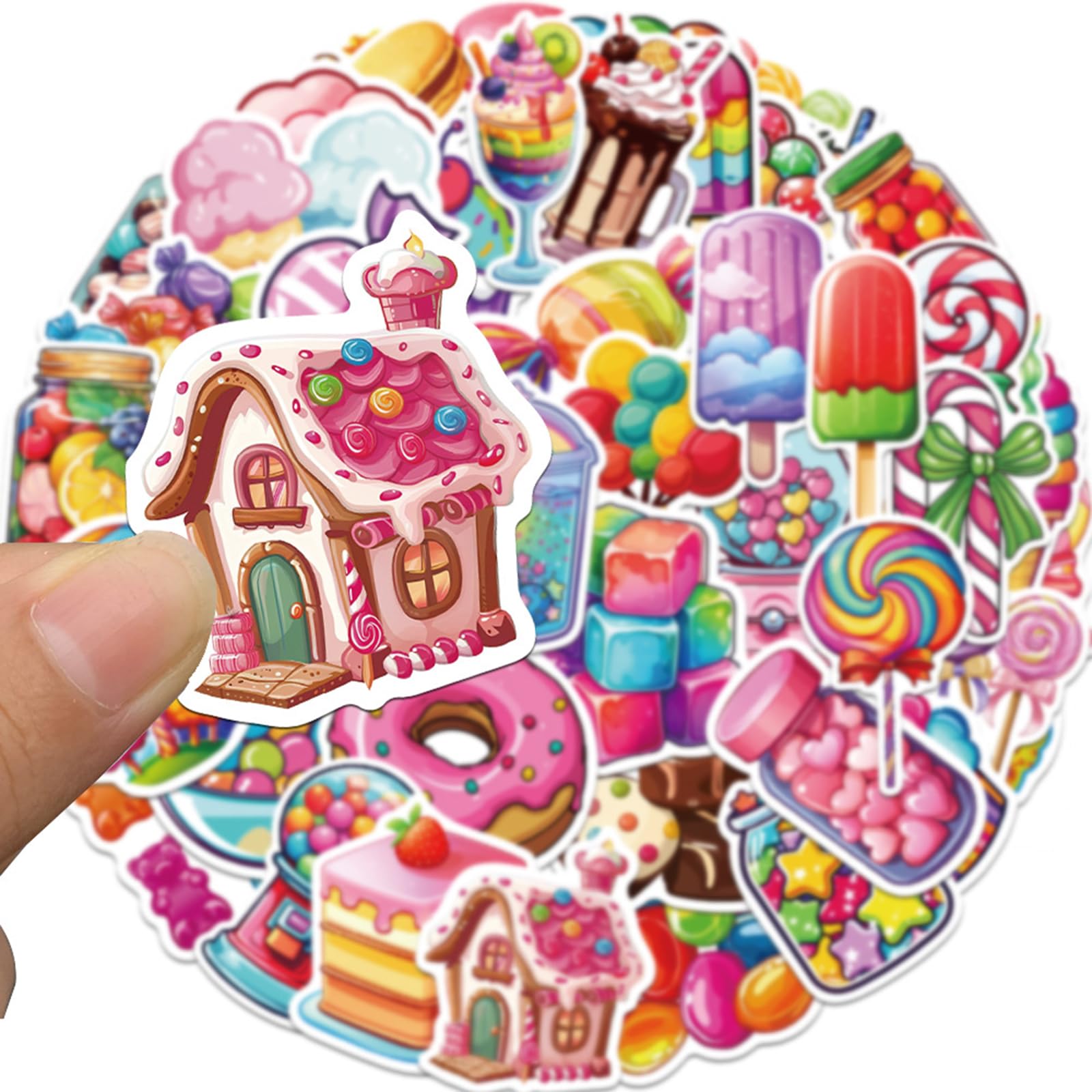 50 Sheet Multipurpose Removable Stickers Decoration for Laptops Skateboards Refrigerators Car Laptop Guitar Water Bottle Cartoon Waterproof Laptop Stickers