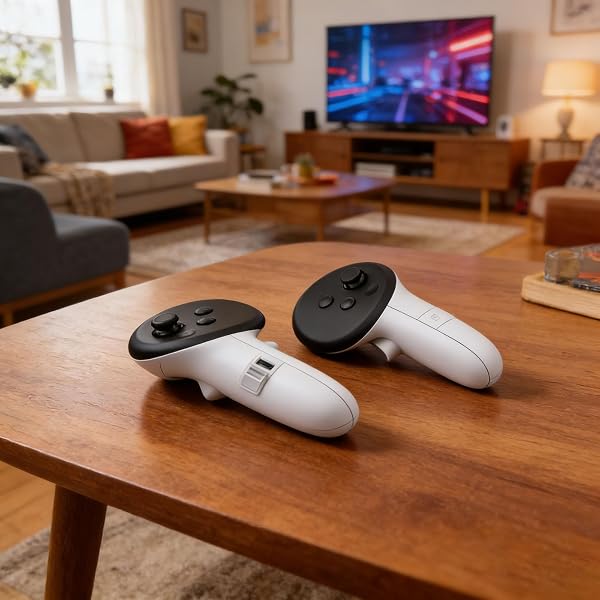 VR Controller Battery Pack Rechargeable Battery Cover for Meta Quest 3S/Quest 3, Meta ๐๐ฎ๐๐ฌ๐ญ 3 Accessories (White) - 2