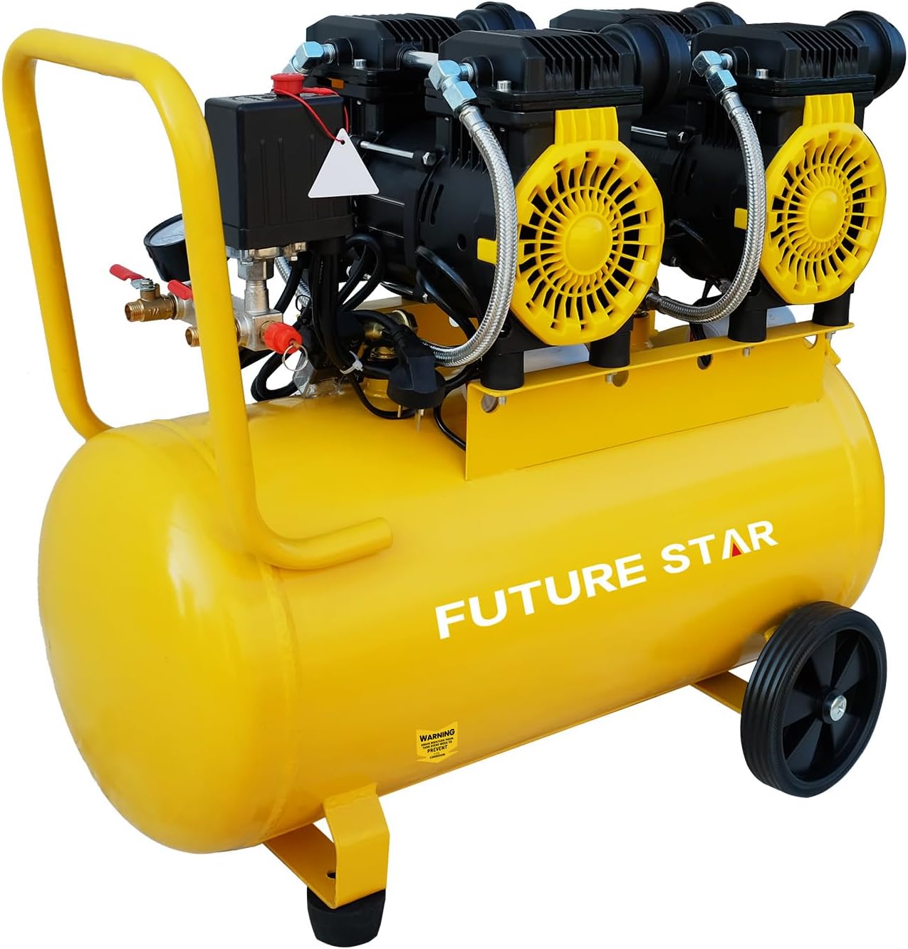 13 Gallon Air Compressor, 3.7HP 6CFM 115PSI, Portable Air Compressor for Inflation, Car Repair, Spray Painting, Woodwork Nailing