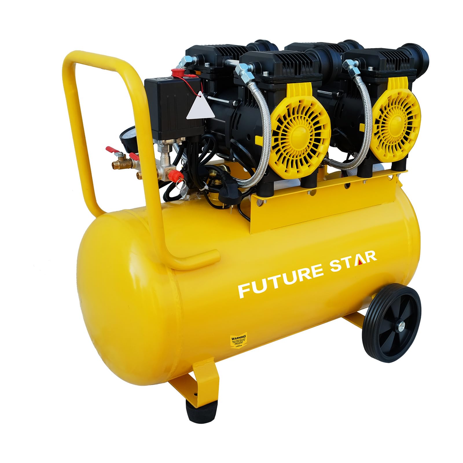 13 Gallon Air Compressor, 3.7HP 6CFM 115PSI, Portable Air Compressor for Inflation, Car Repair, Spray Painting, Woodwork Nailing
