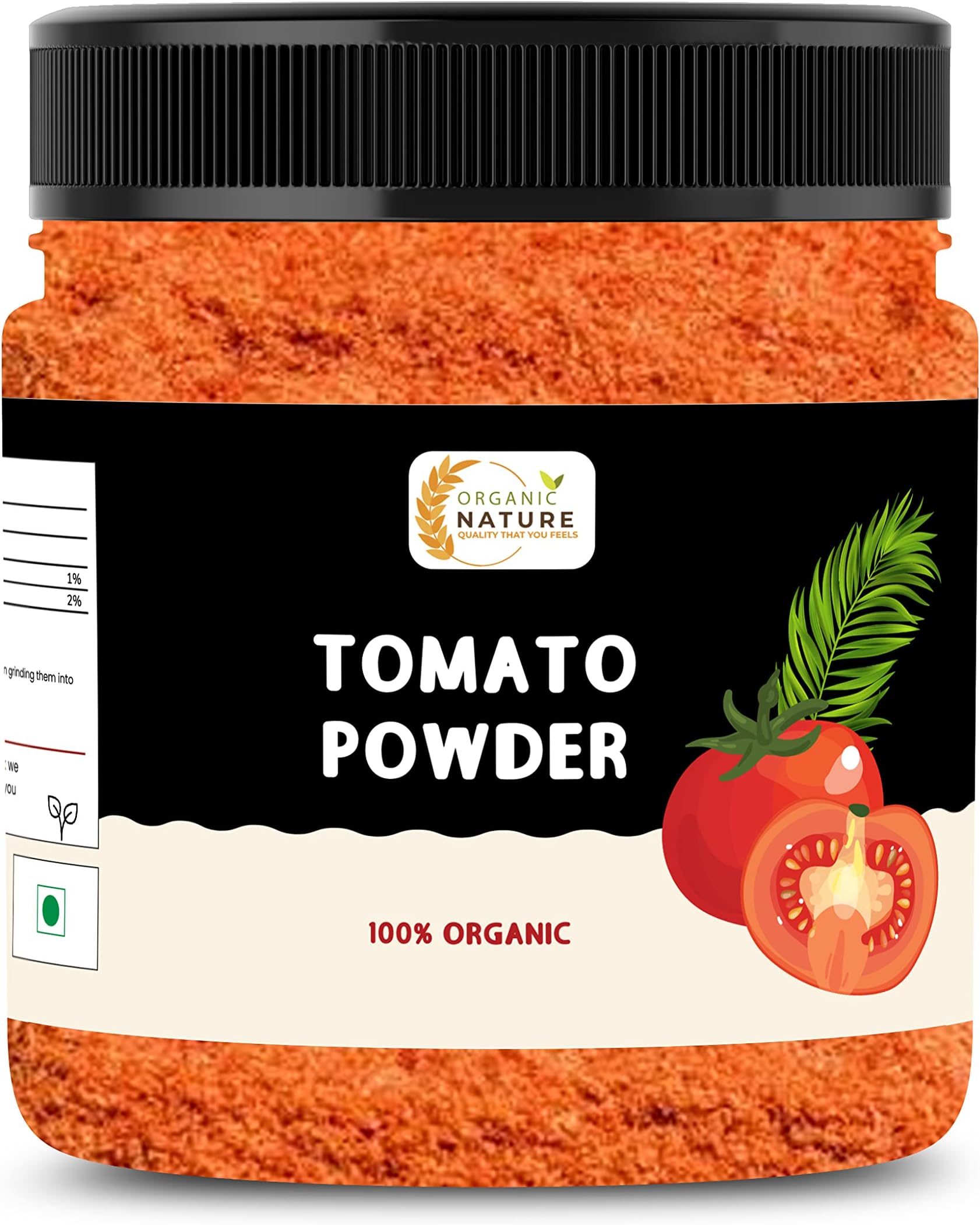 Organic Nature Tomato Powder Ready to Use Tangy Spray Dried & Delicious 150 Gram (Jar Pack)