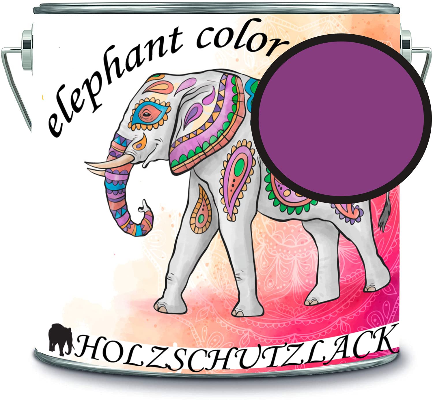 Vernis de protection pour bois extérieur anti-UV couleur violet RAL 4008