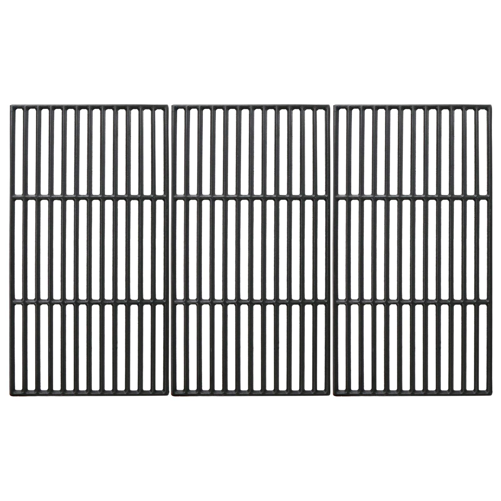 Uniflasy Cast Iron Cooking Grate for Char-Griller 1624 Smokin' Champ Charcoal Grill Horizontal Smoker Grates Replacement Parts for Chargriller Set of 3