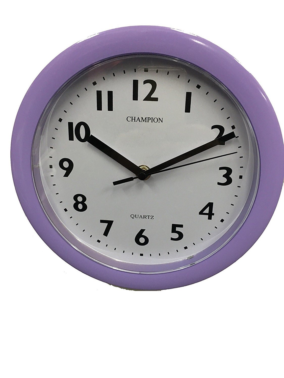 Champion Lilac Quartz Wall Clock With White Dial