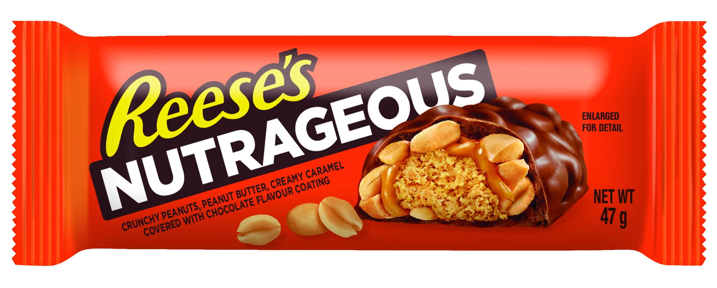 Reese's Peanut Butter Nutrageous Bars, Milk Chocolate Flavour Bars