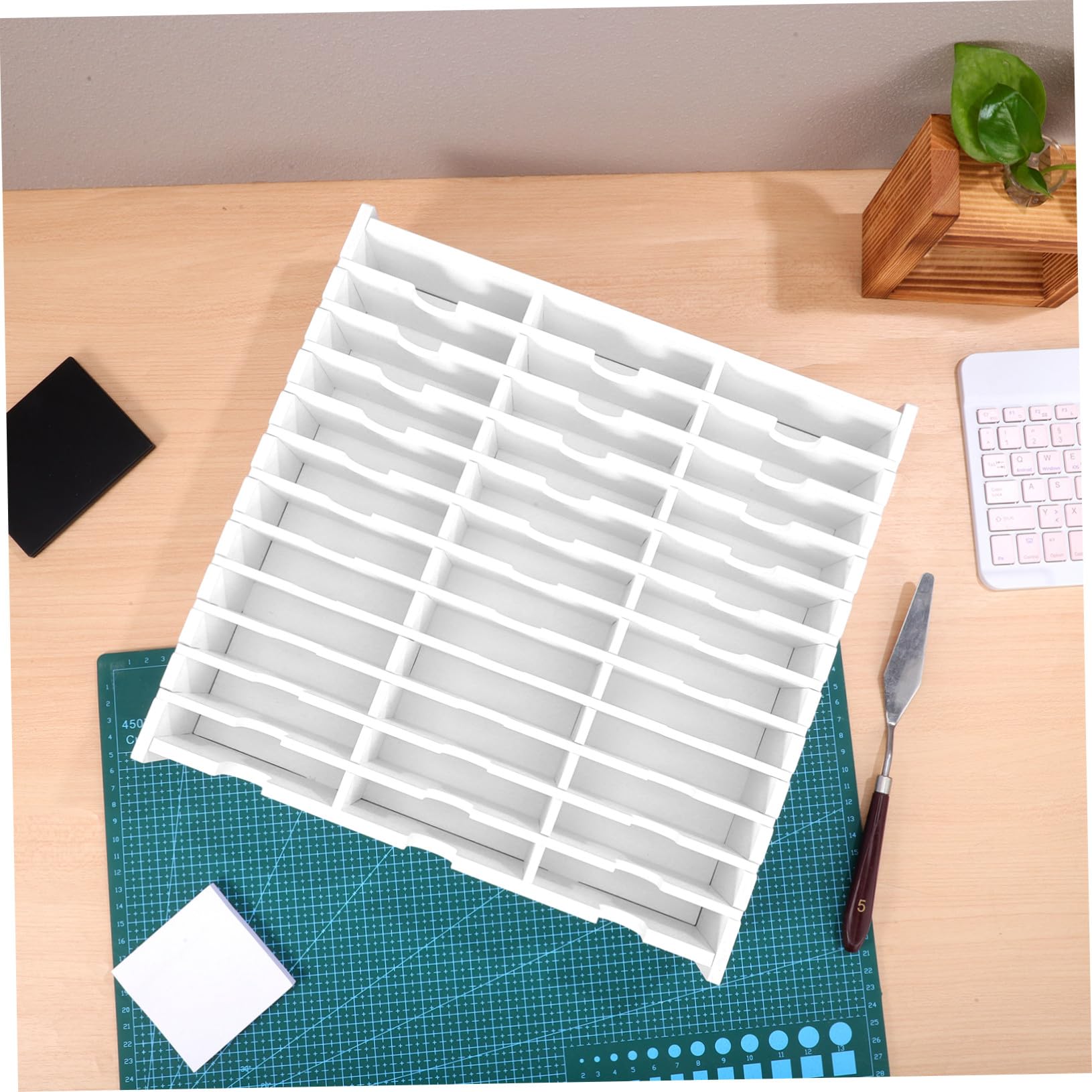 Scatola Porta CD e Dvd in Pvc Bianco per Ufficio e Regalo, Organizer Compatto Protezione Efficiente da Urti e Graffi per Custodie e Dischi