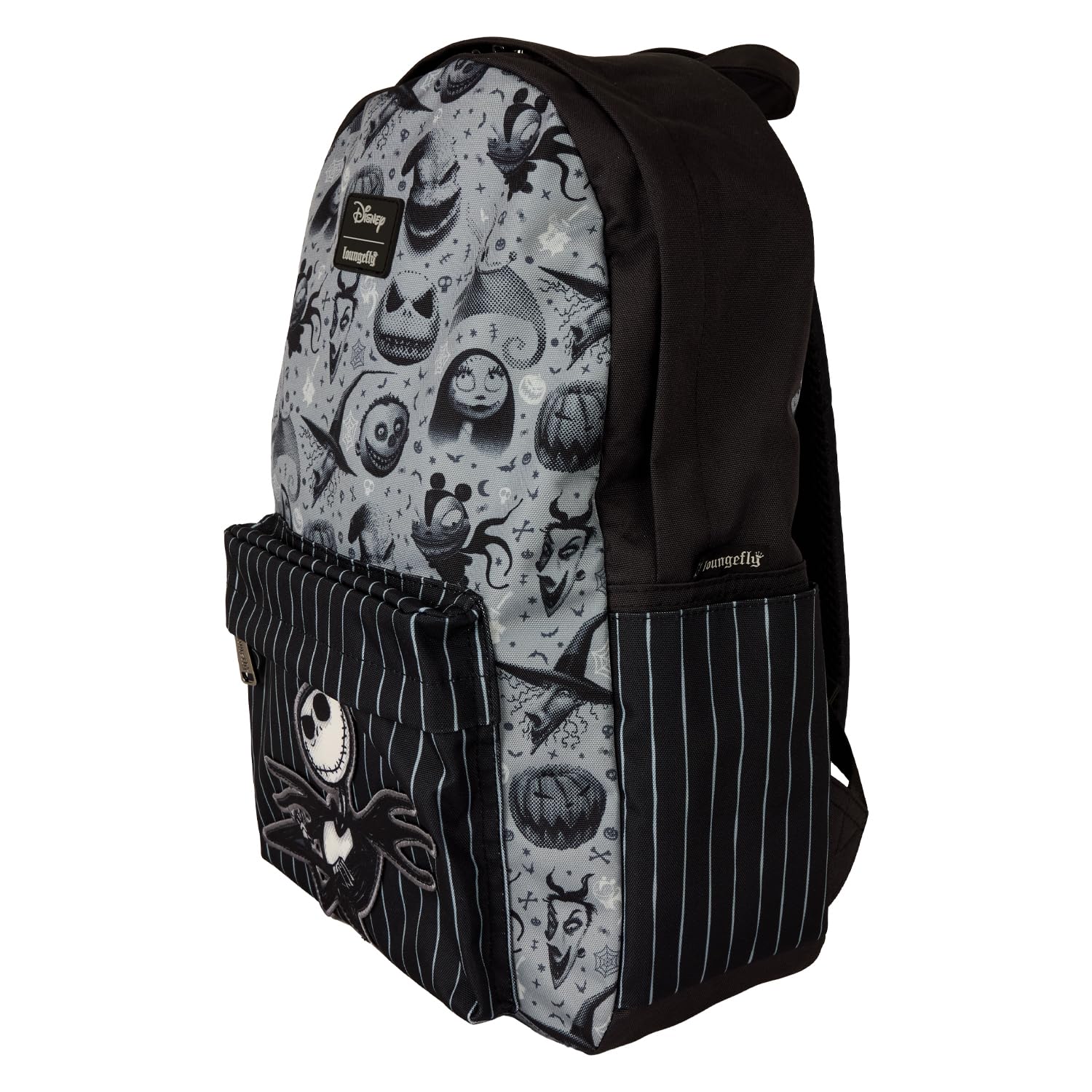 Loungefly Disney The Nightmare Before Christmas Jack Head Print Nylon Backpack. Loungefly Disney Nightmare Before Christmas Headless Jack  main image 2