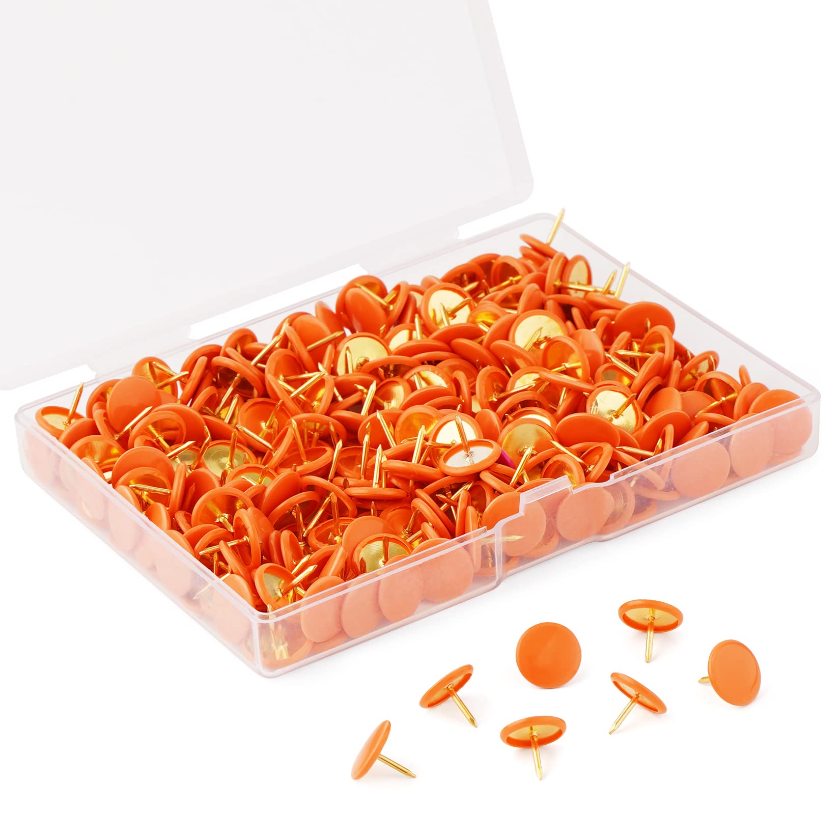 Grtard 300PCS Thumb Tacks Push Pins for Bulletin Board,Round Head Push Pins for Home School Office (0.4x0.4)