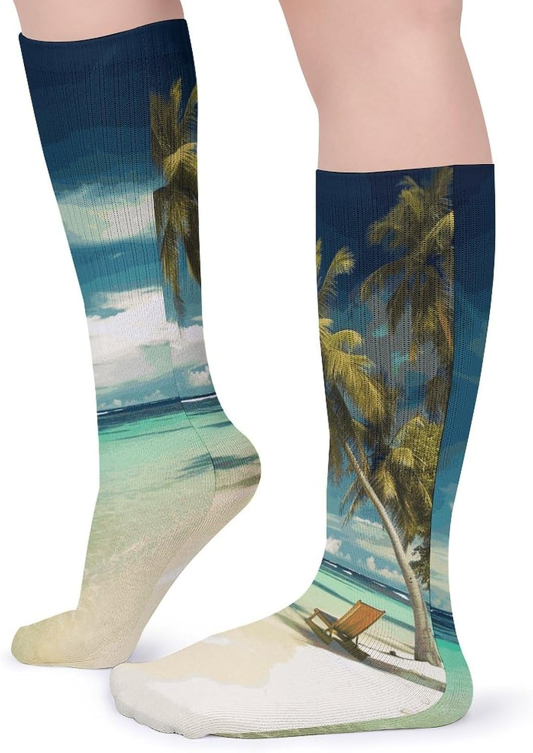 Tropical Holidays Knee High Socks Cozy Knee High Socks Soft Mid-Length Sock for All Seasons Daily Wear Adult